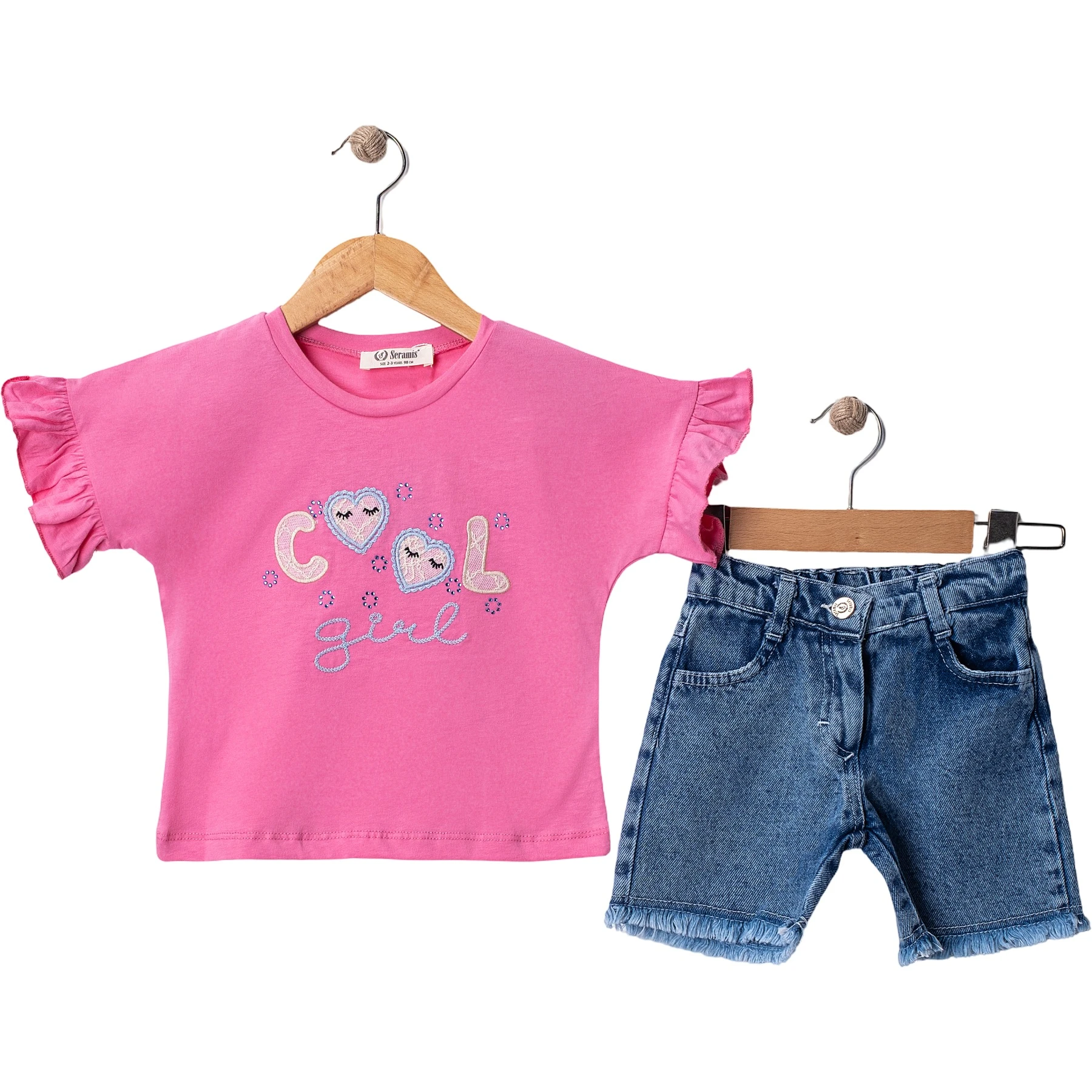 COOL NAKIŞLI ŞORTLU TAKIM 2Y,3Y,4Y,5Y Kız