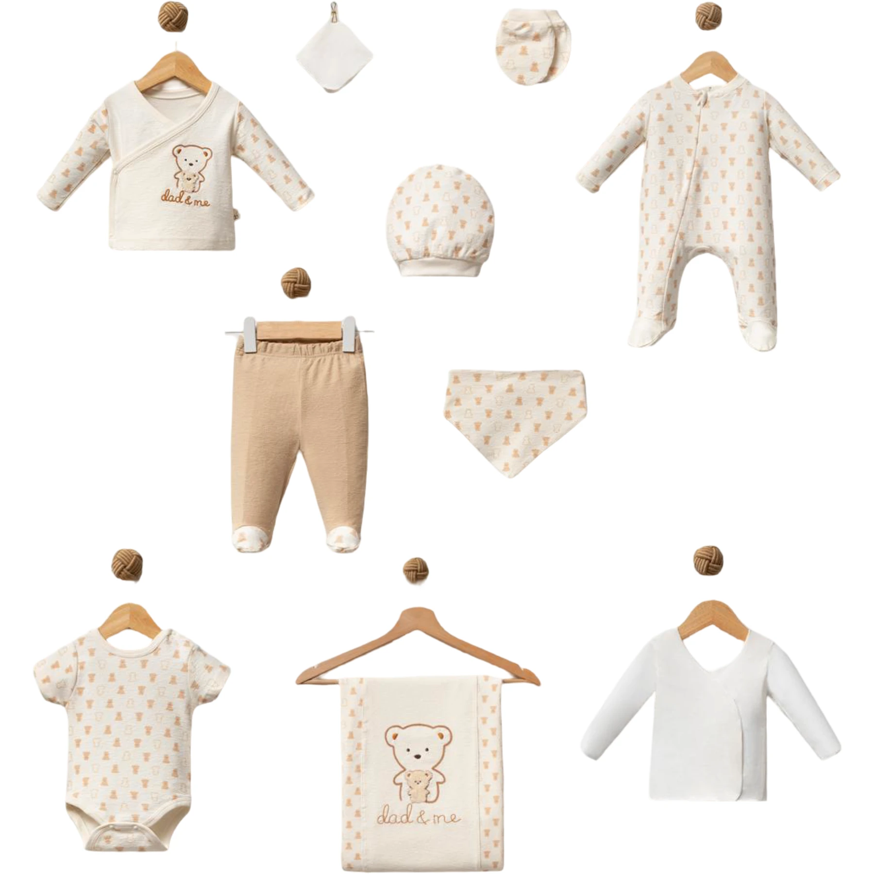 DAD& ME BEBEK 10 PARÇA KUTULU SET 1 Ay Erkek