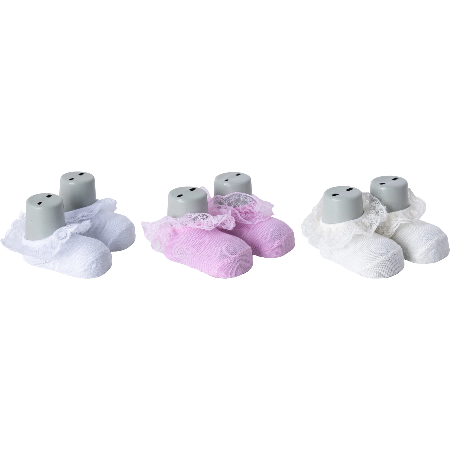 DANTELLİ AYAKLI BEBE ÇORAP  1 Ay,6 Ay Kız