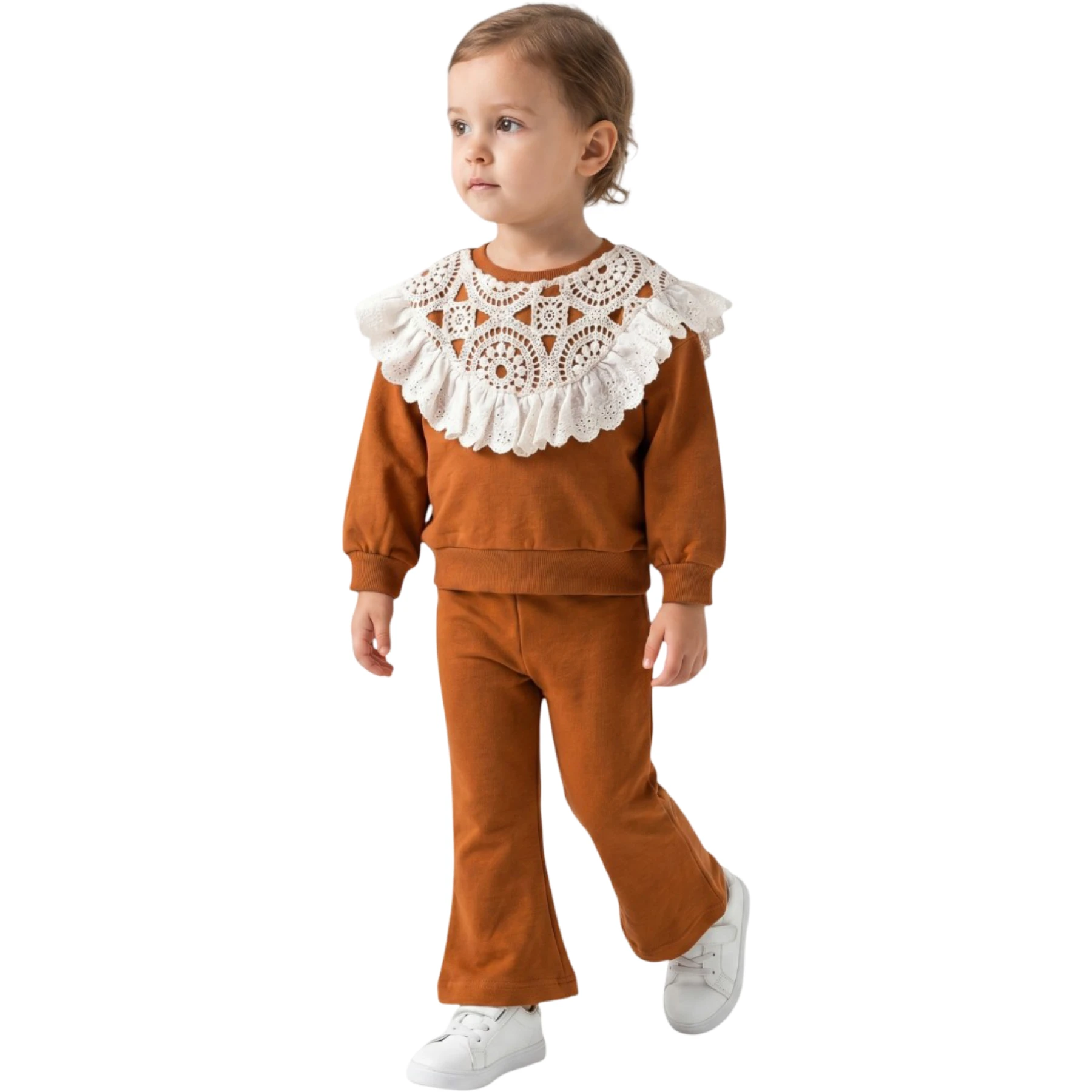 DANTELLİ ROBADA 2Lİ TAKIM  12 Ay,2Y,3Y Kız