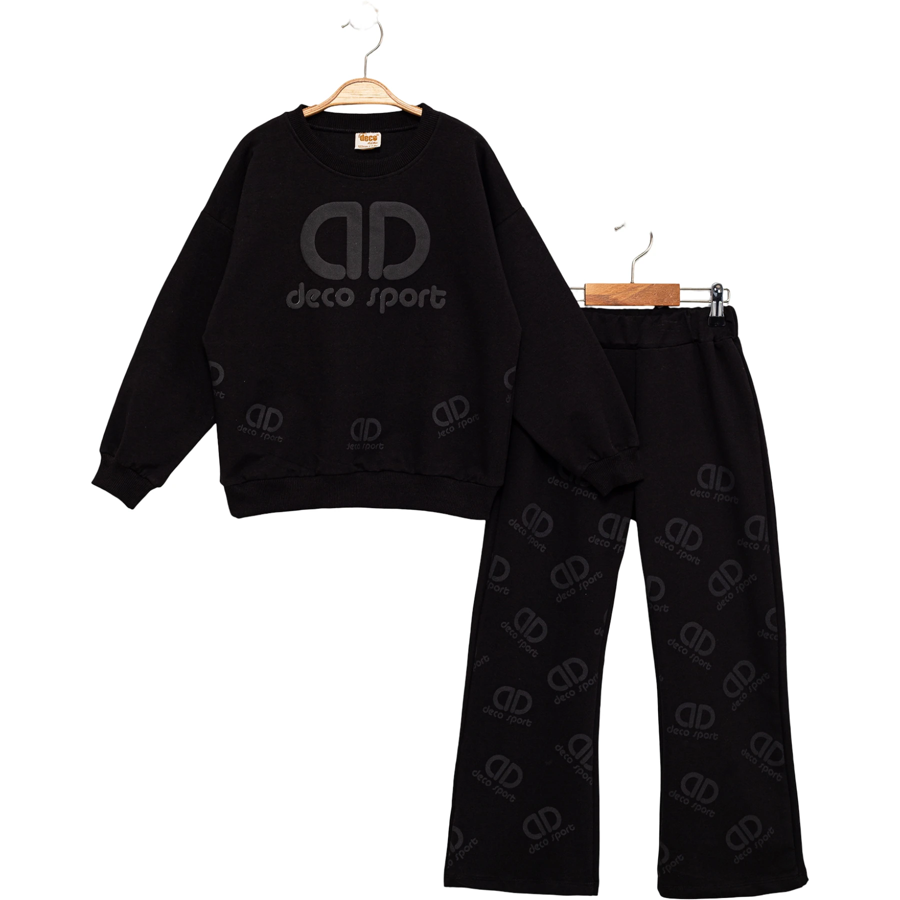 DECO SPORT BASKILI İKİ İP KIZ TAKIM 6Y,7Y,8Y,9Y Kız