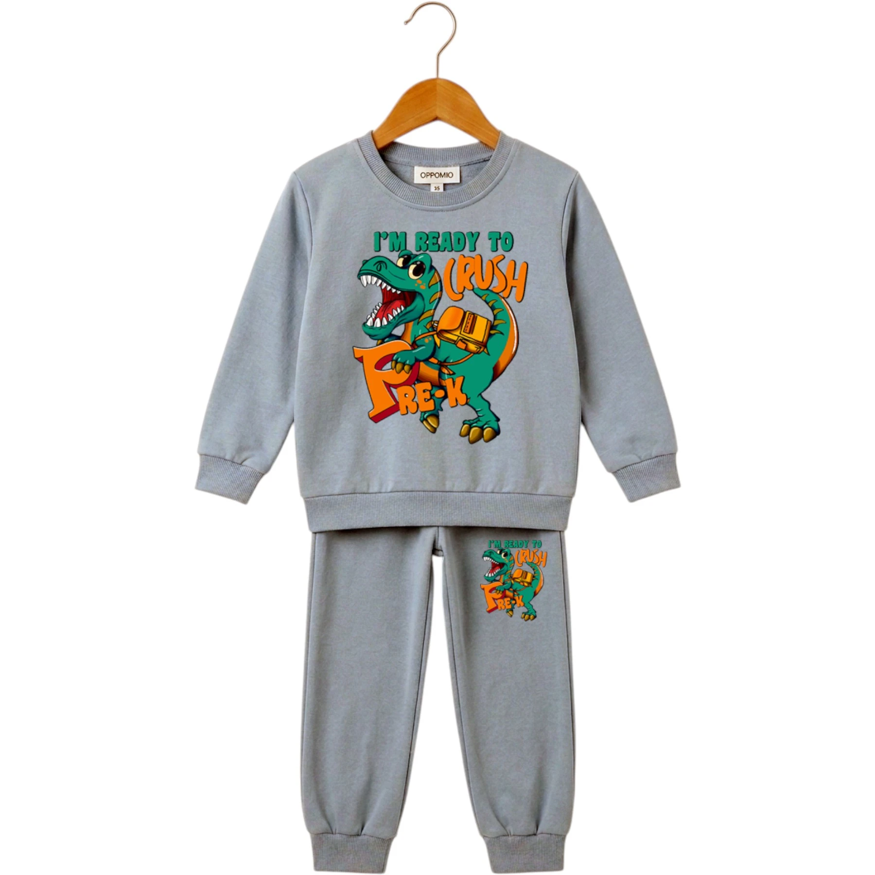 DİNO BASKILI ERKEK ÇOCUK İKİLİ TAKIM 3Y,2Y,6Y,5Y,4Y,7Y,8Y Erkek