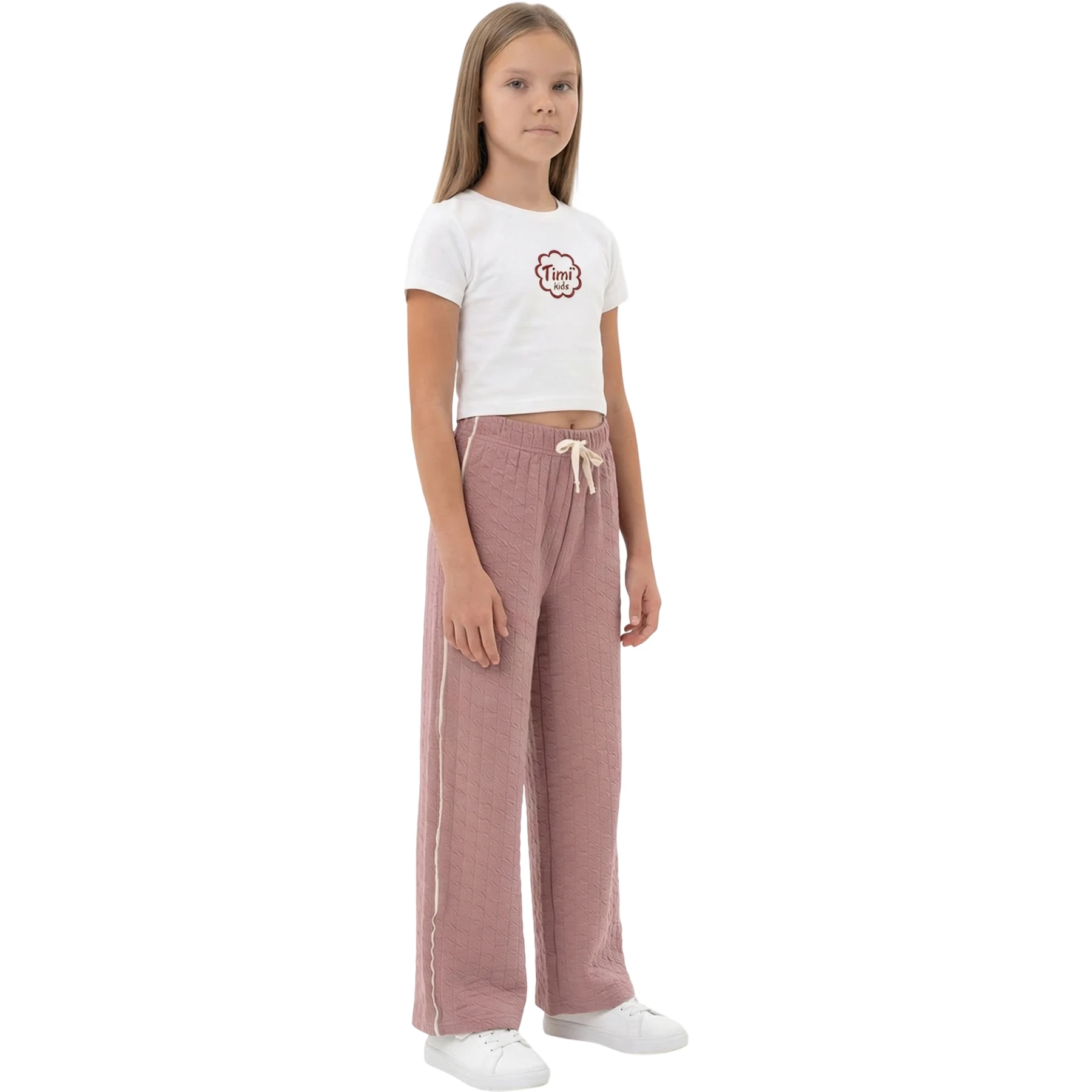 EKRU BİYELİ BOL PAÇA PNT  8Y,9Y,10Y,11Y,12Y,13Y Kız