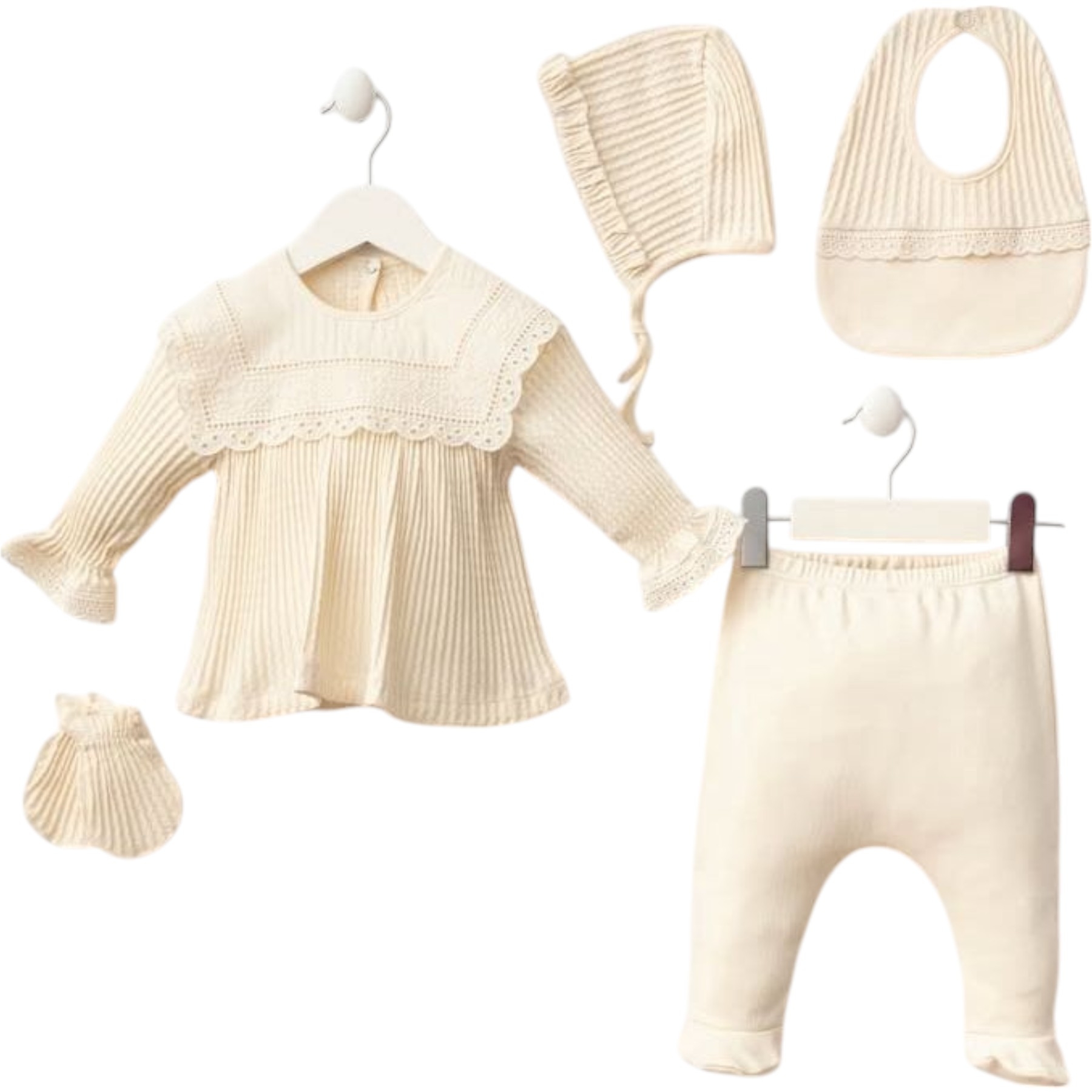 ELİZABETH KIZ 5Lİ SET 1 Ay,3 Ay Kız