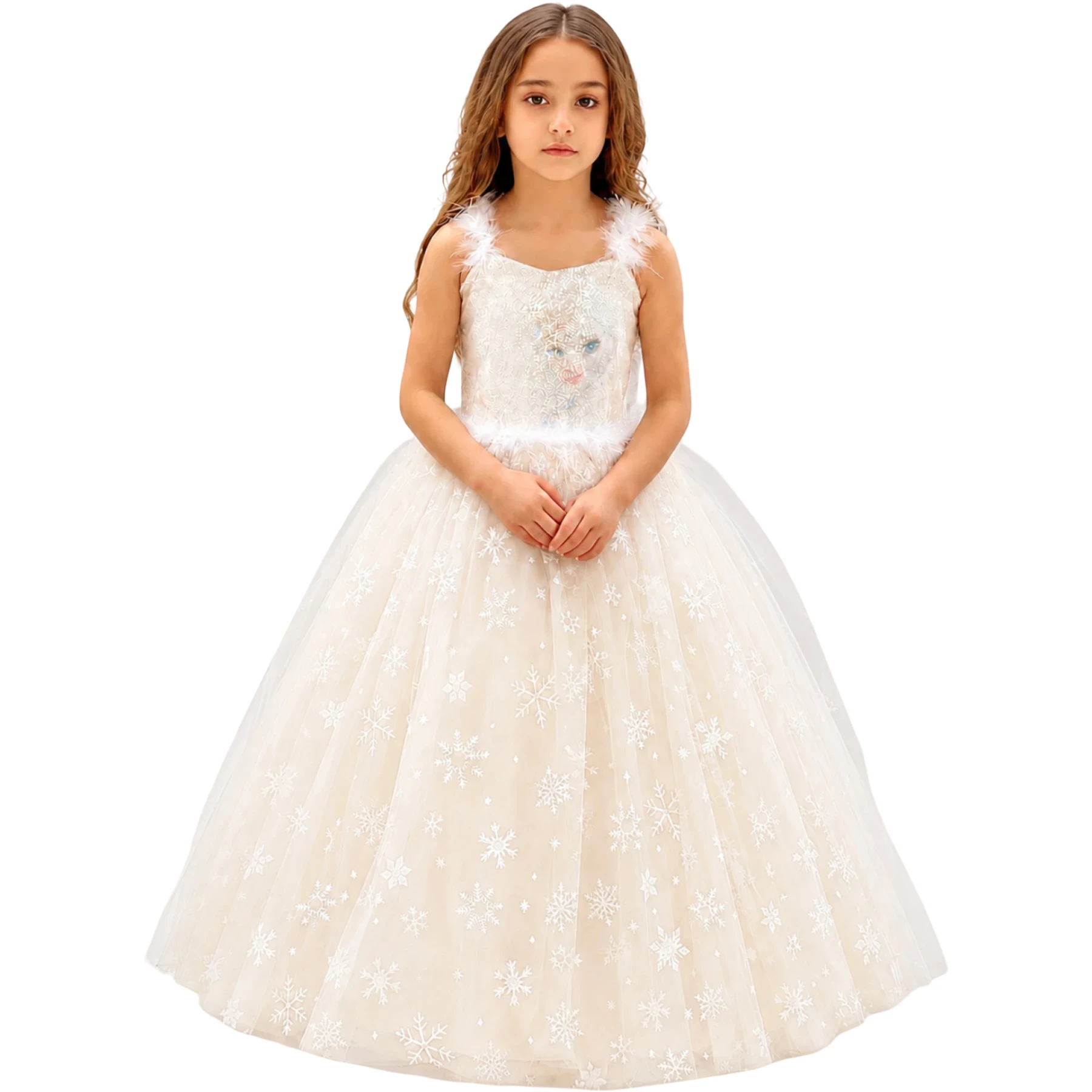 ELSA KREM 3Y,4Y,5Y,6Y,8Y,10Y Kız