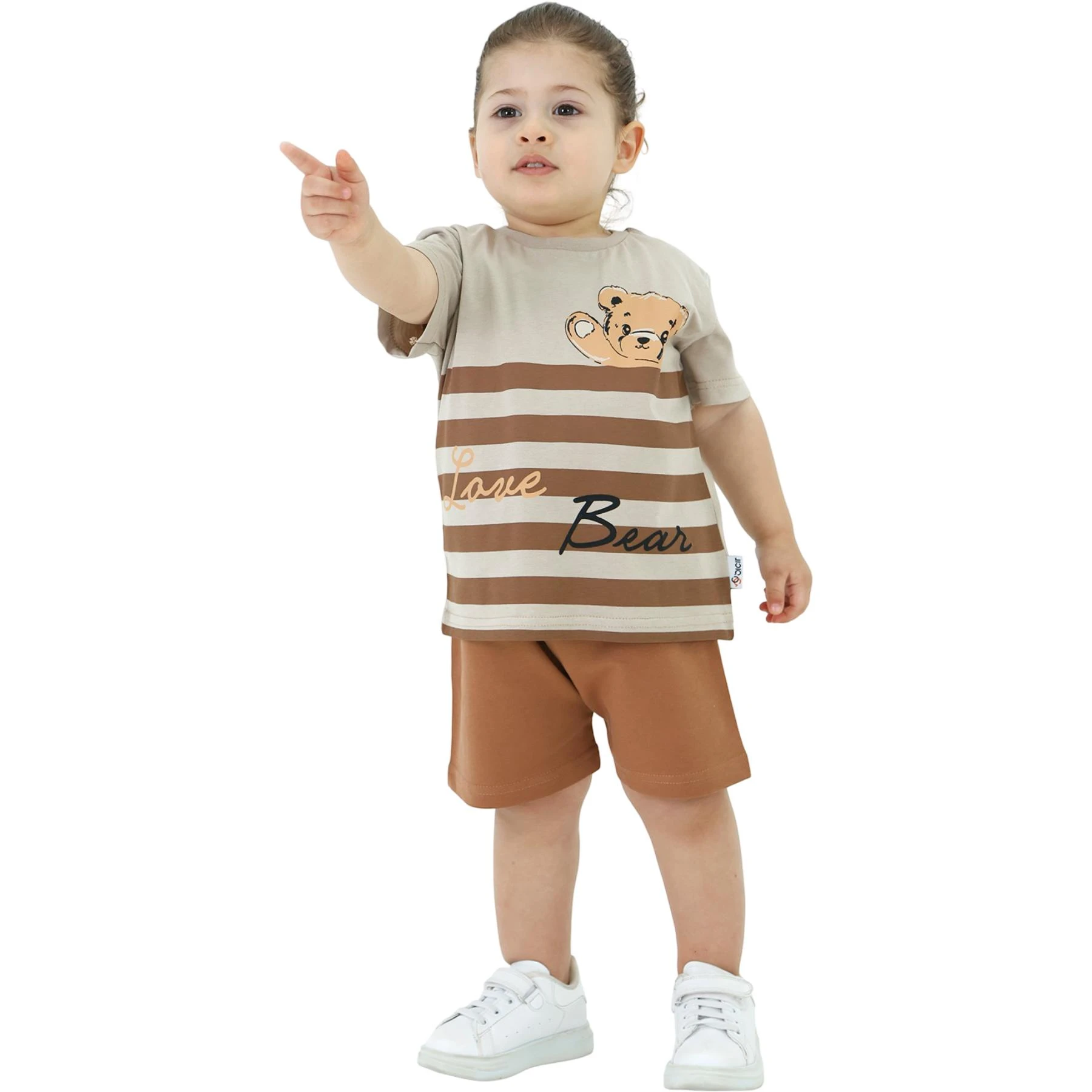 ERK ŞERİTLİ AYICIK BASKI TAKIM 1/4  12 Ay,2Y,3Y,4Y Erkek