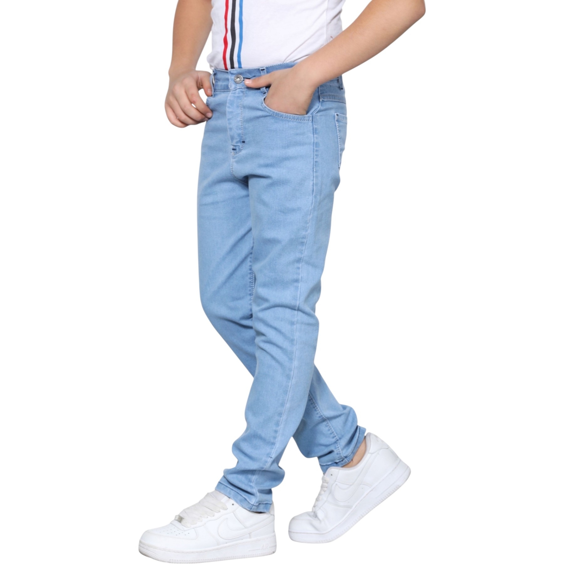 ERKEK KLASİK KEMERLİ BUZ MAVİ PANTOLON 6Y,7Y,8Y,9Y,10Y,11Y,12Y Erkek
