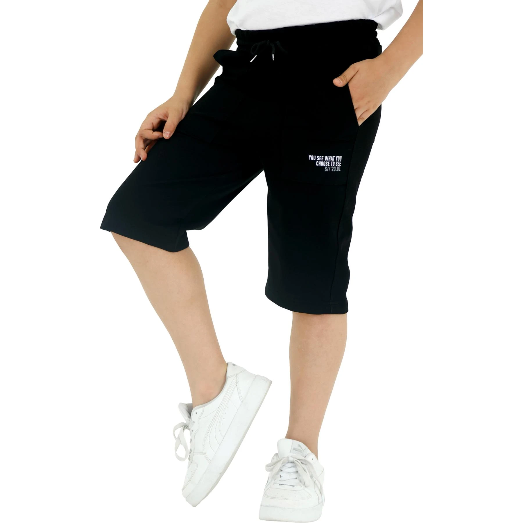 ERKEK YAPISTIRMA CEPLİ BASKILI KAPRİ 13Y,14Y,15Y,16Y Erkek