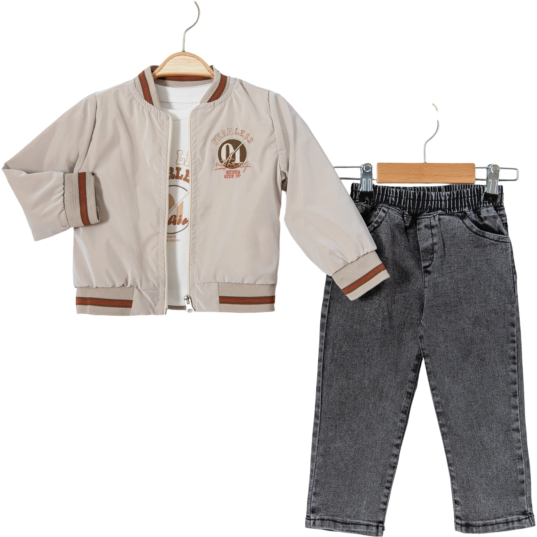 FEARLESS NAKIŞLI PARLAK JAKAR TAKIM 3Y,2Y,4Y,5Y Erkek