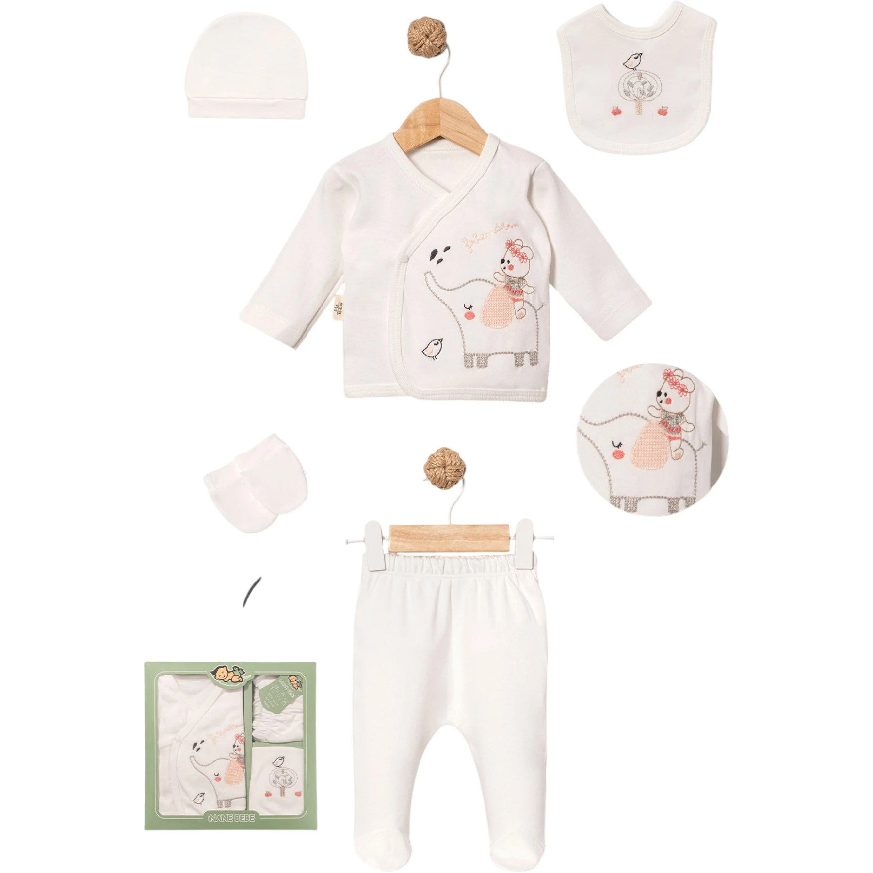 FİLLİ KIZ AYI 5 Lİ SET 1 Ay,2 Ay,3 Ay Kız