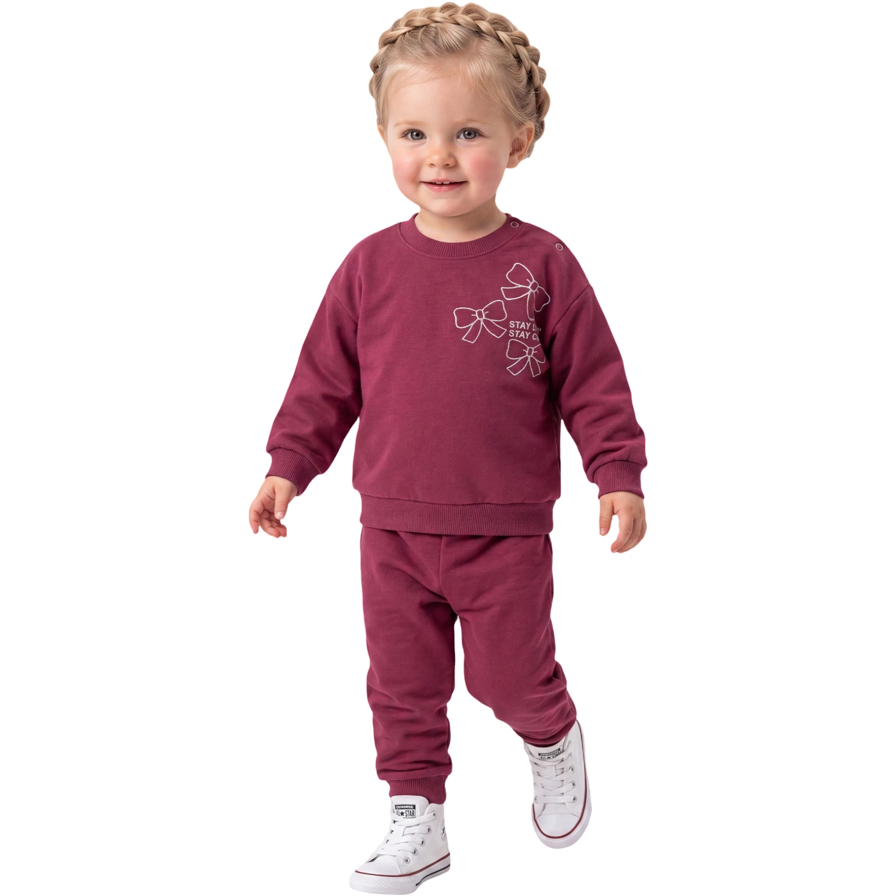 FİYONK BASKILI 2 İP KIZ TAKIM 9 Ay,12 Ay,18 Ay,2Y Kız