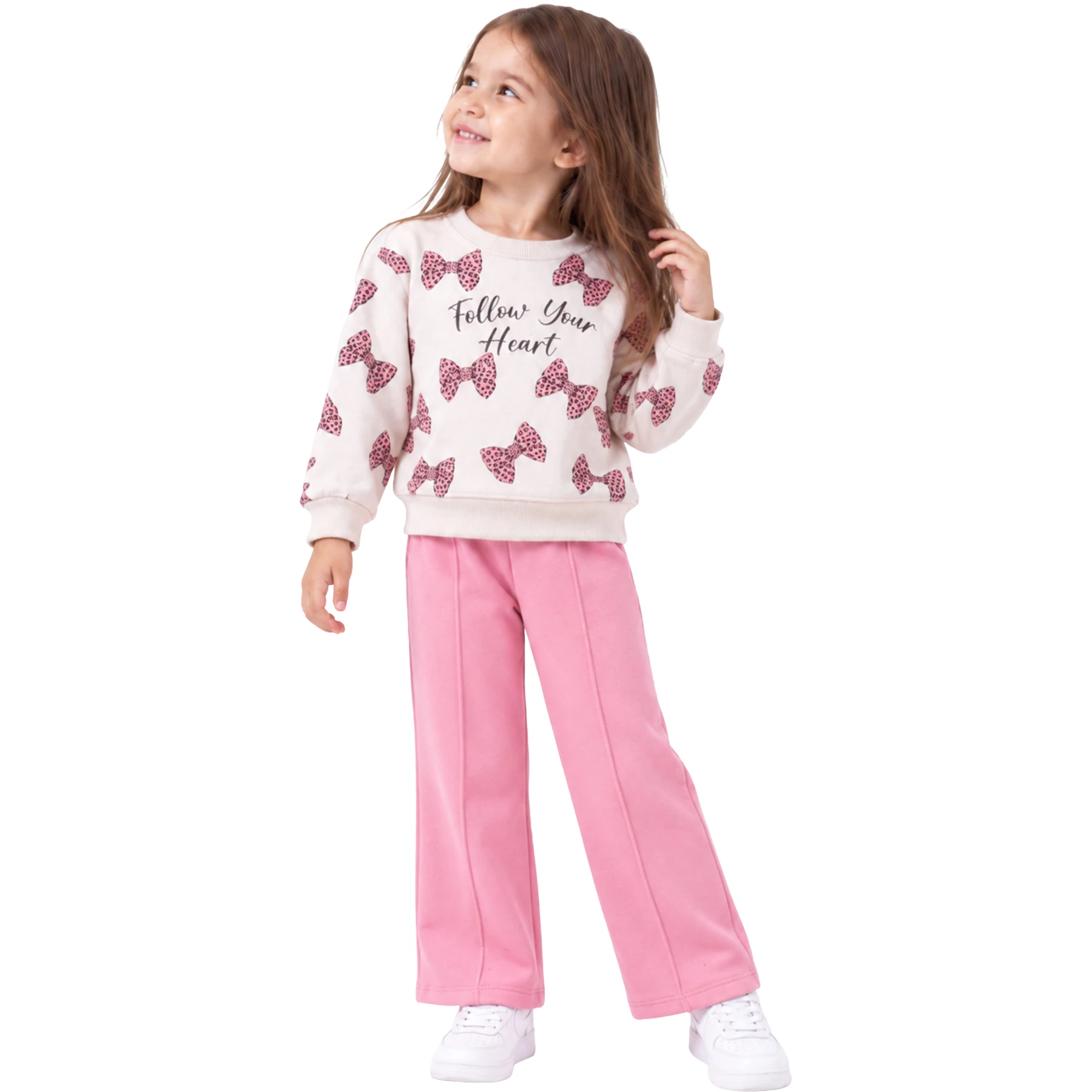 FİYONK BASKILI KIZ TAKIM 2Y,3Y,4Y,5Y Kız