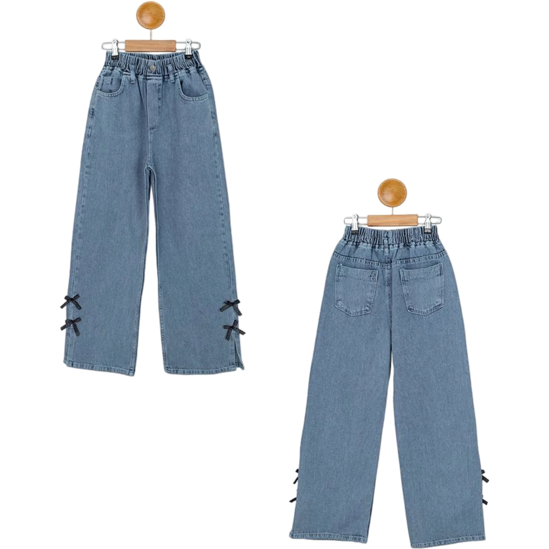 FİYONKLU KIZ KOT PANTOLON  11Y,12Y,13Y,14Y,15Y Kız