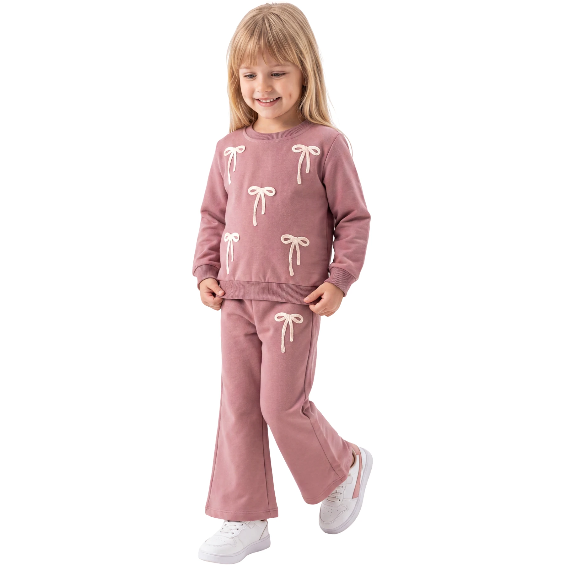 FİYONK NAKIŞLI 2 İP KIZ TAKIM 2Y,3Y,4Y,5Y Kız
