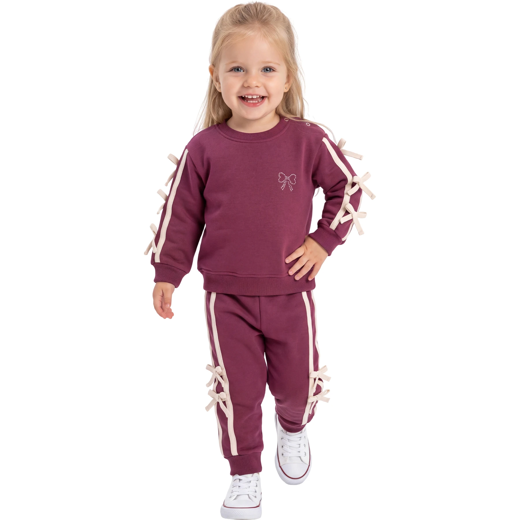 FİYONKLU TAŞLI 3 İP KIZ TAKIM 9 Ay,12 Ay,18 Ay,2Y Kız