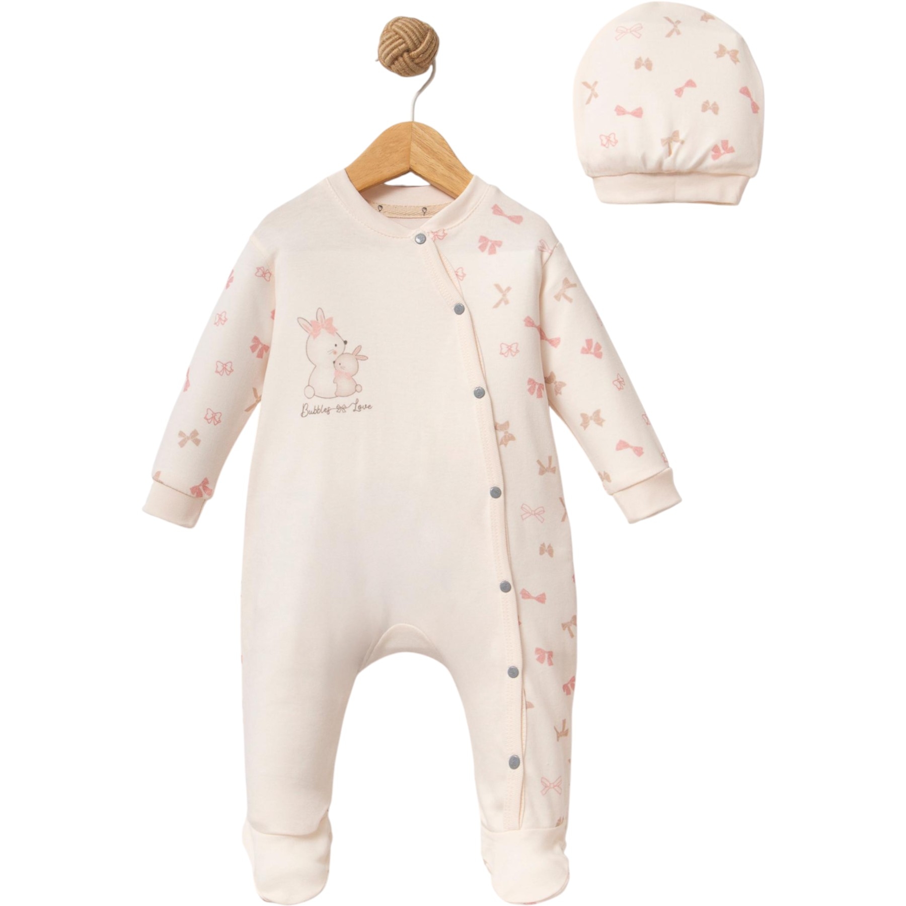 FİYONKLU TAVŞAN BEBEK PATİKLİ TULUM 1 Ay,3 Ay,9 Ay Kız