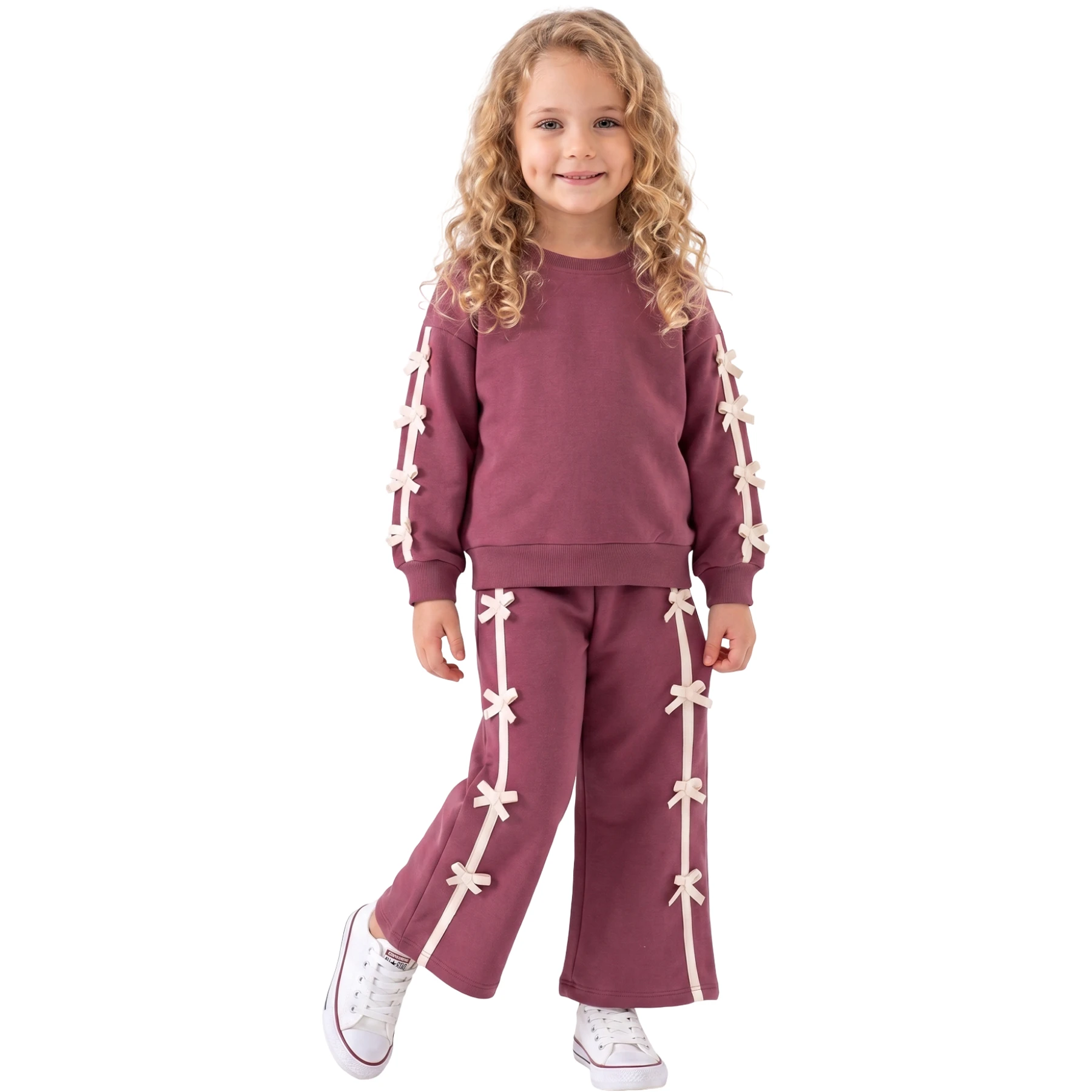 FİYONKLU ÜÇ İP KIZ TAKIM  2Y,3Y,4Y,5Y Kız