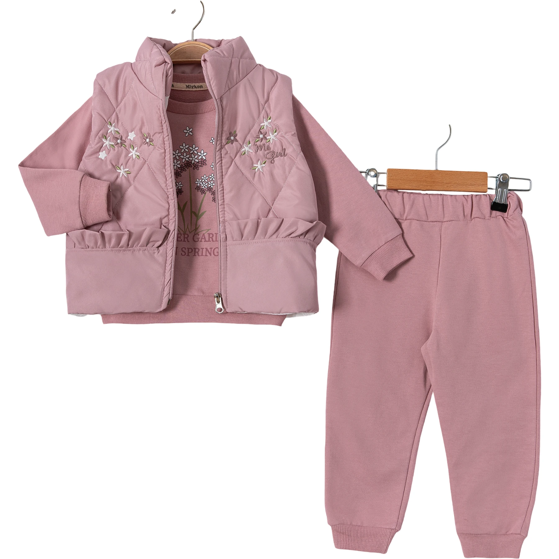 FLOWER GARDEN FIRFIR CEP DETAYİ 9 Ay,12 Ay,18 Ay,2Y Kız