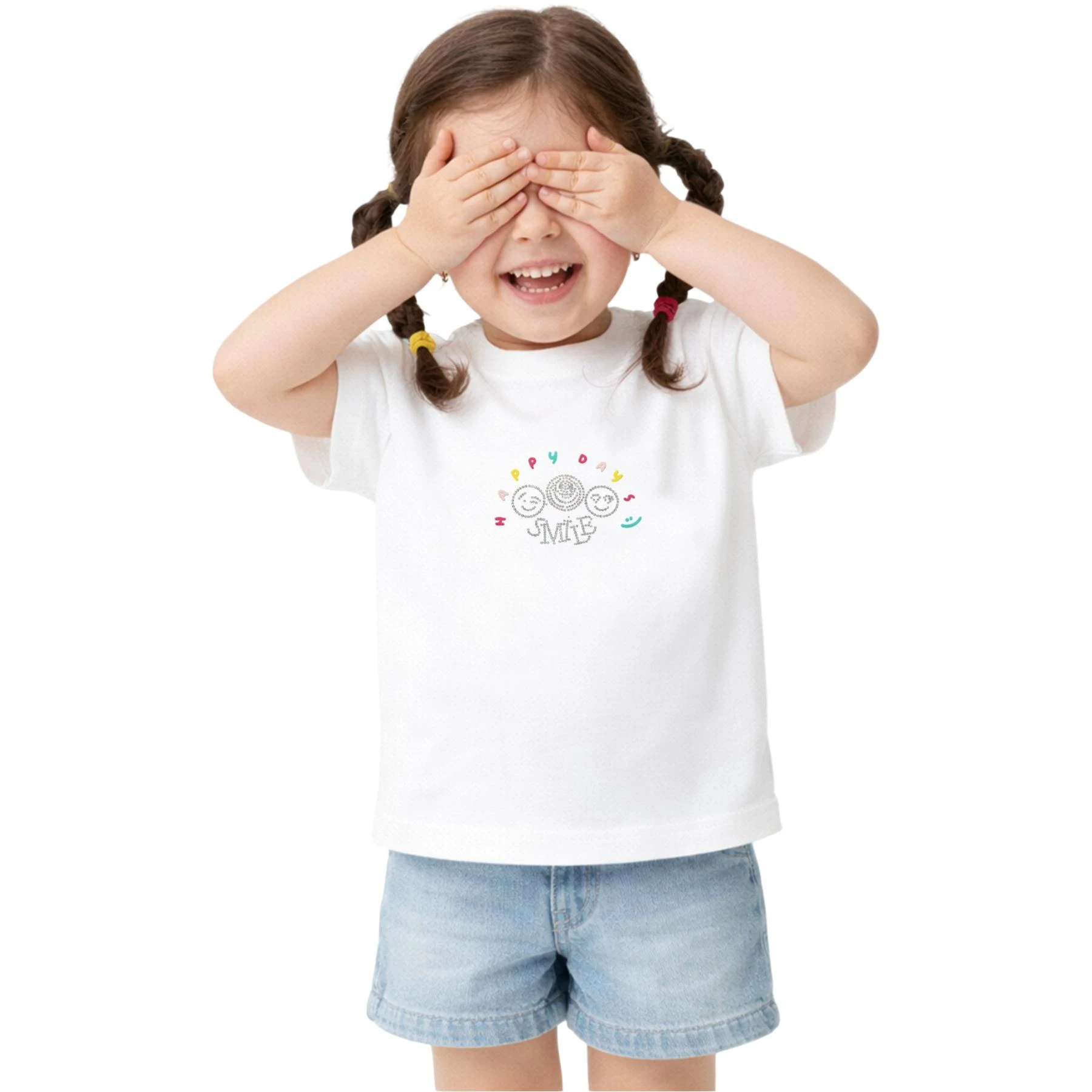 HAPPY DAYS BASKILI TİŞÖRT  2Y,3Y,4Y,5Y Kız