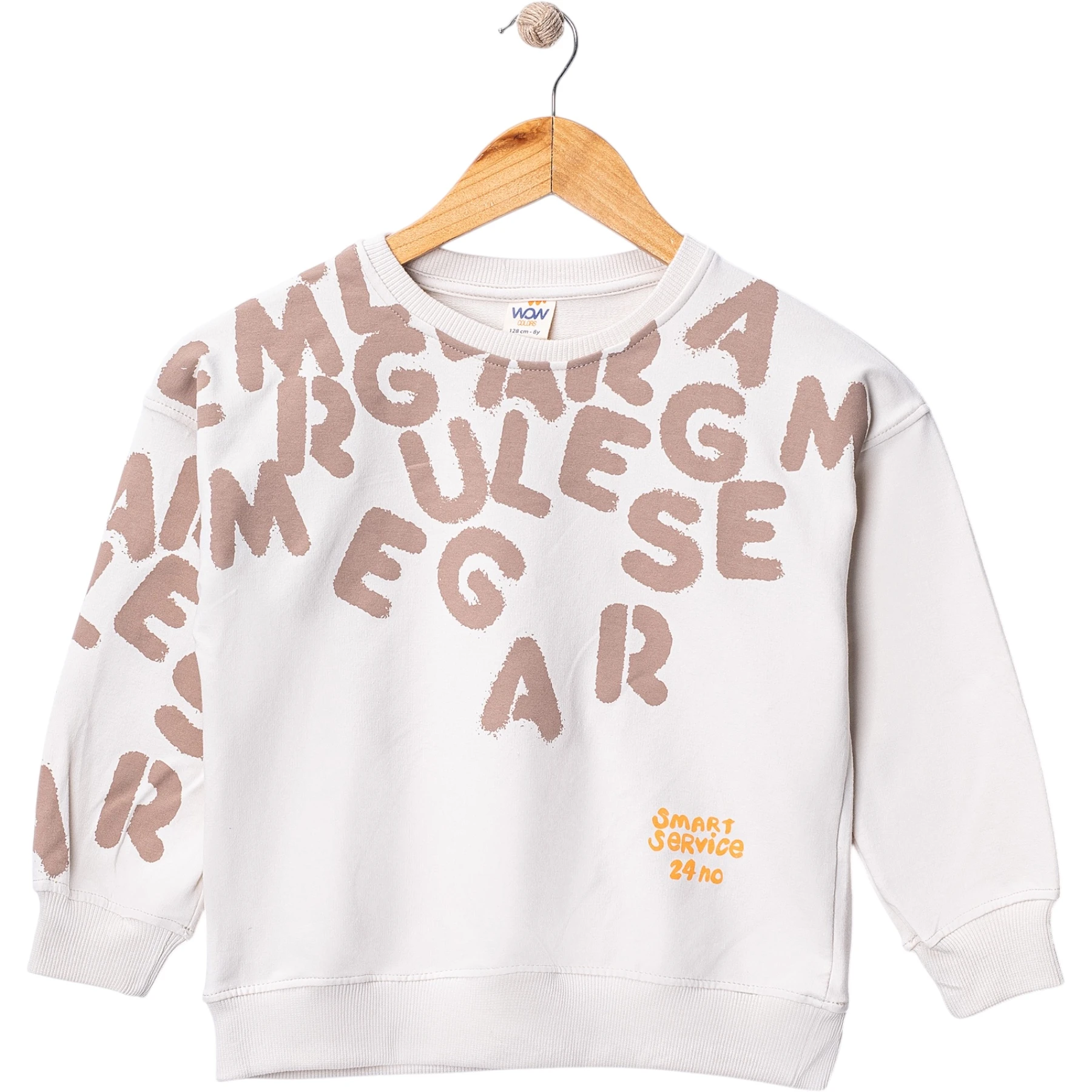 HARFLER BASKILI SWEAT 5Y,6Y,7Y,8Y Erkek
