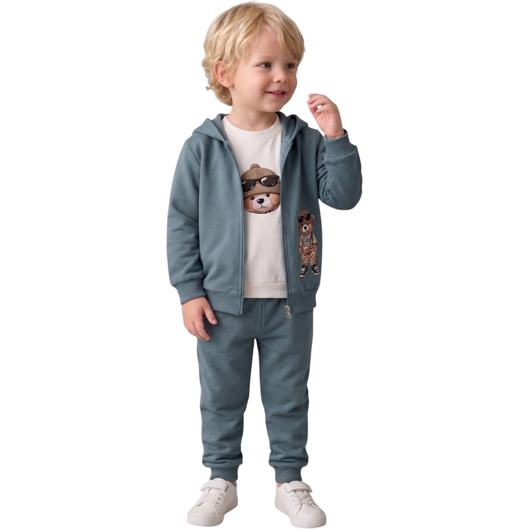 İKİ İPLİK ÜÇLÜ TAKIM 12 Ay,2Y,3Y,4Y Erkek