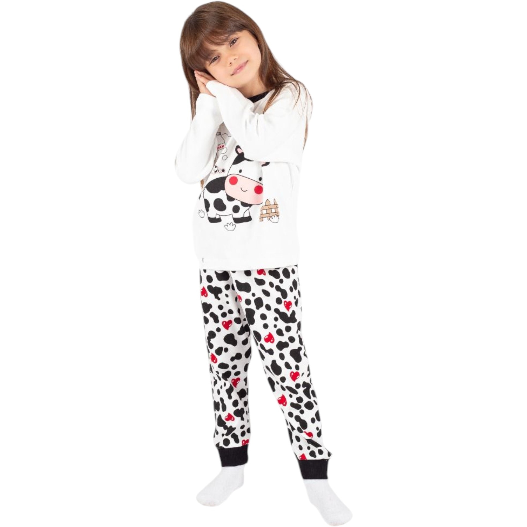 INEKLİ PIJAMA TAKIM  3Y,4Y,5Y,6Y Kız