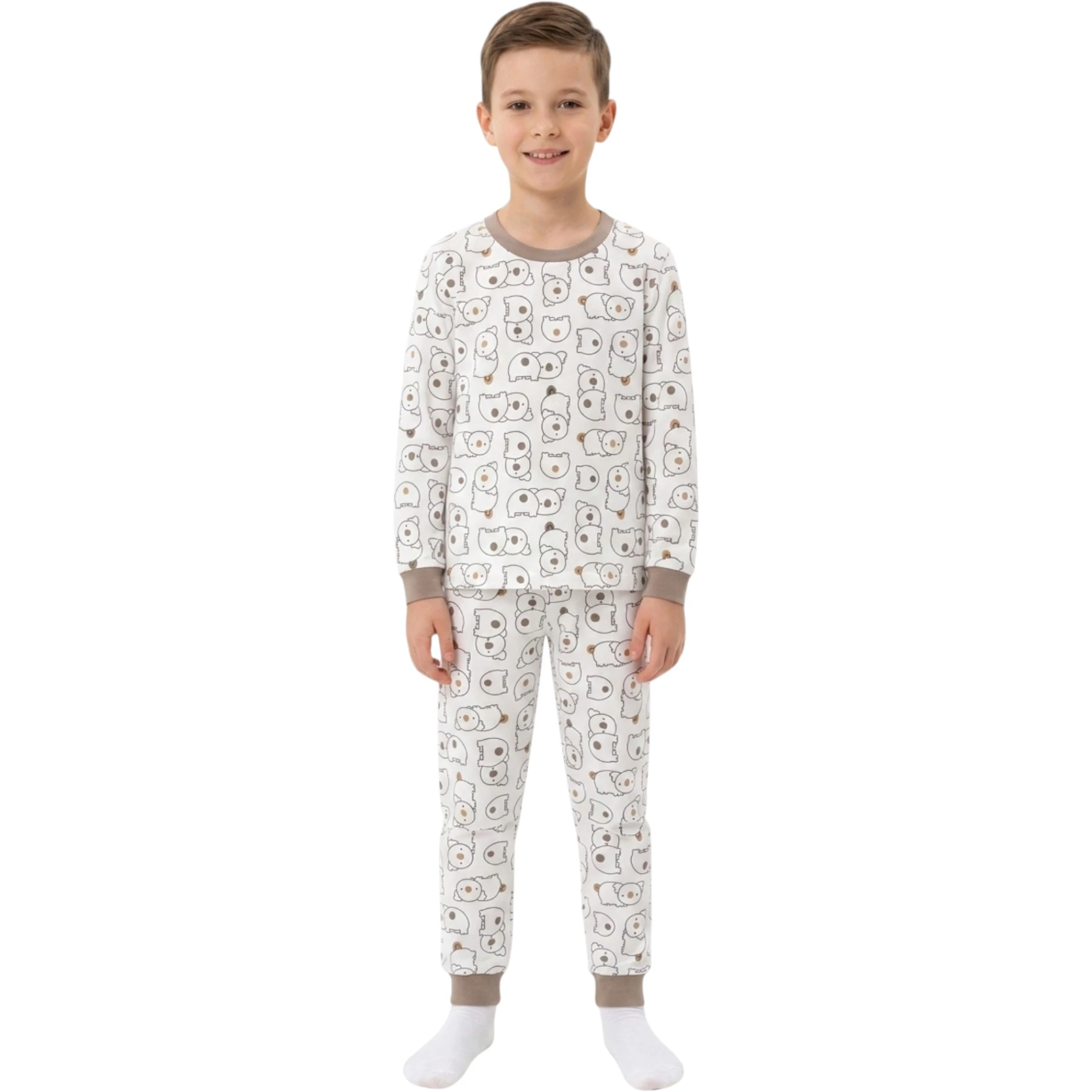 KAHVE KOALA PİJAMA 7Y,8Y,9Y Uni