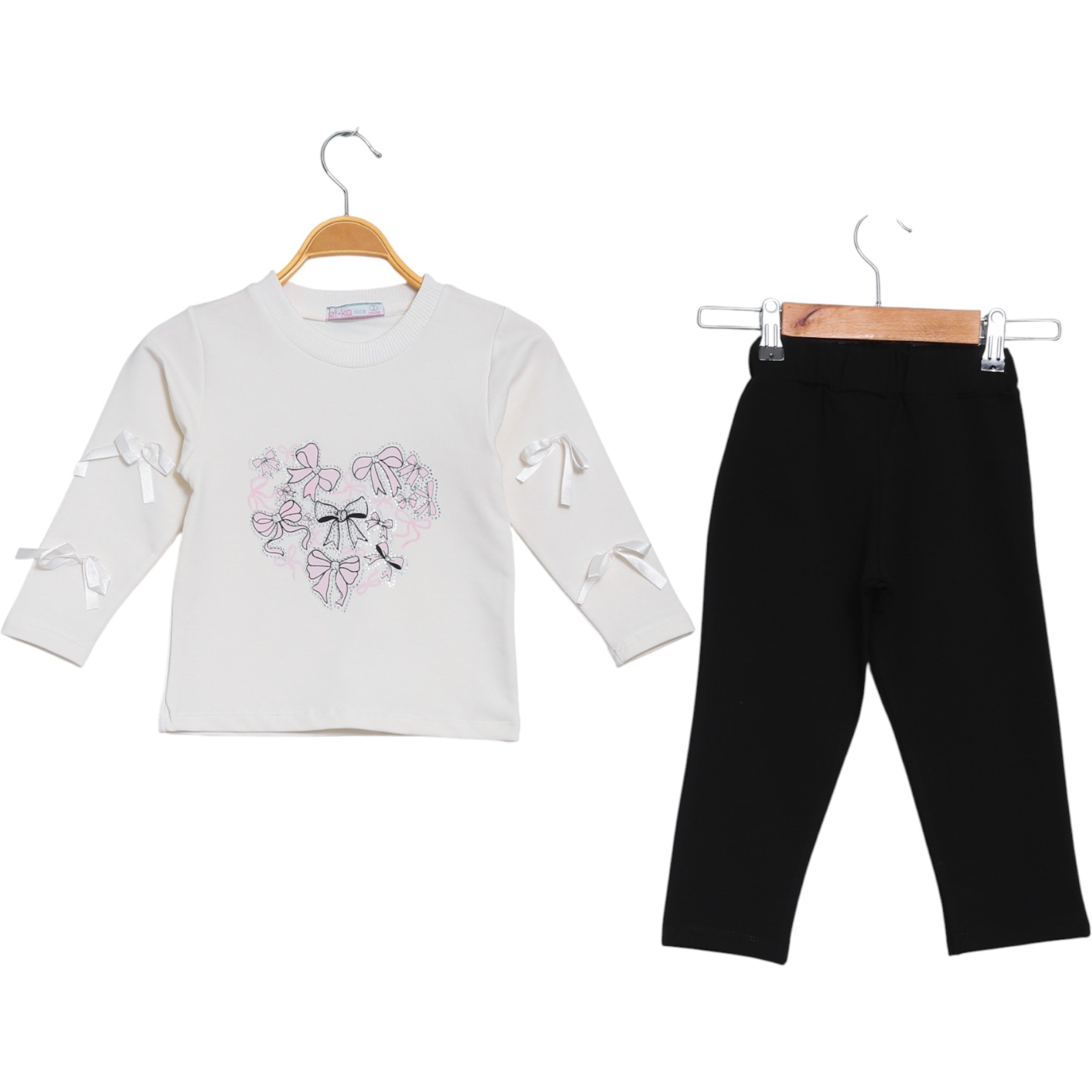 KALP BASKILI FİYONK TAŞLI KIZ ÇOCUK  2Y,3Y,4Y,5Y Kız
