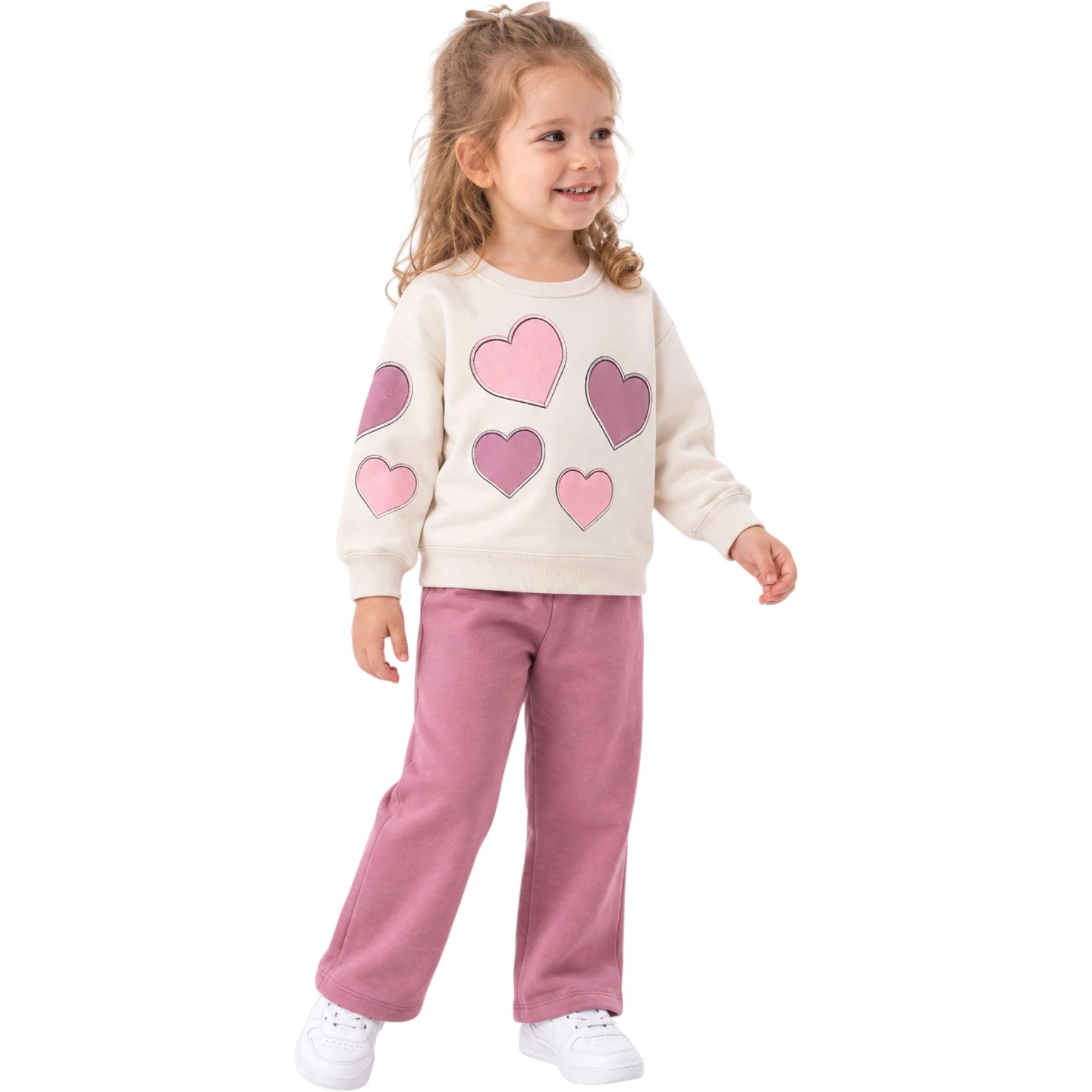 KALP BASKILI İKİLİ TAKIM 12 Ay,2Y,3Y,4Y Kız