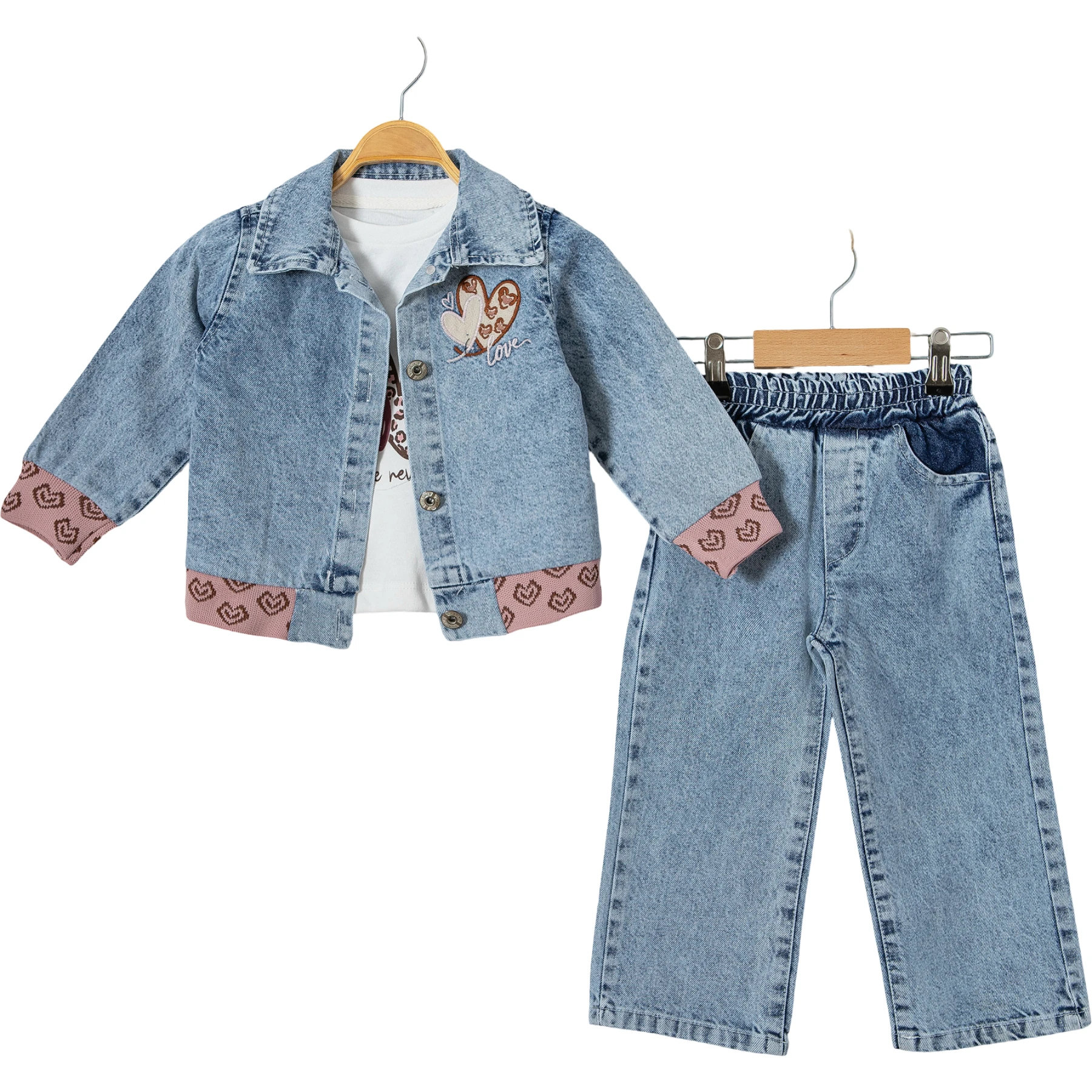 KALP NAKIŞLI RİBANALİ 2Y,3Y,4Y,5Y Kız