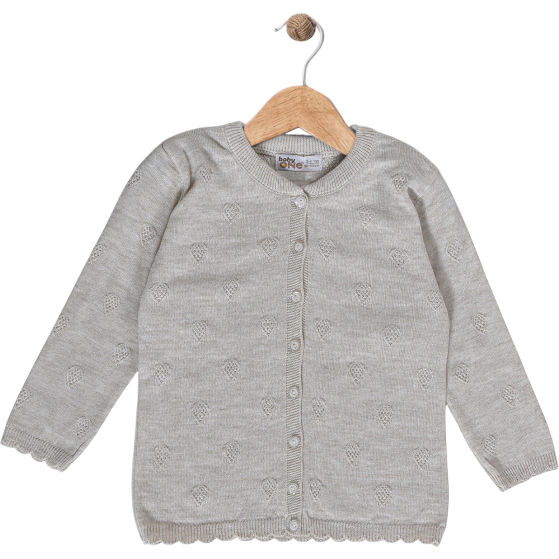 BABY ONE KALPLİ BEBE HIRKA  12 Ay,2Y,3Y,4Y Uni