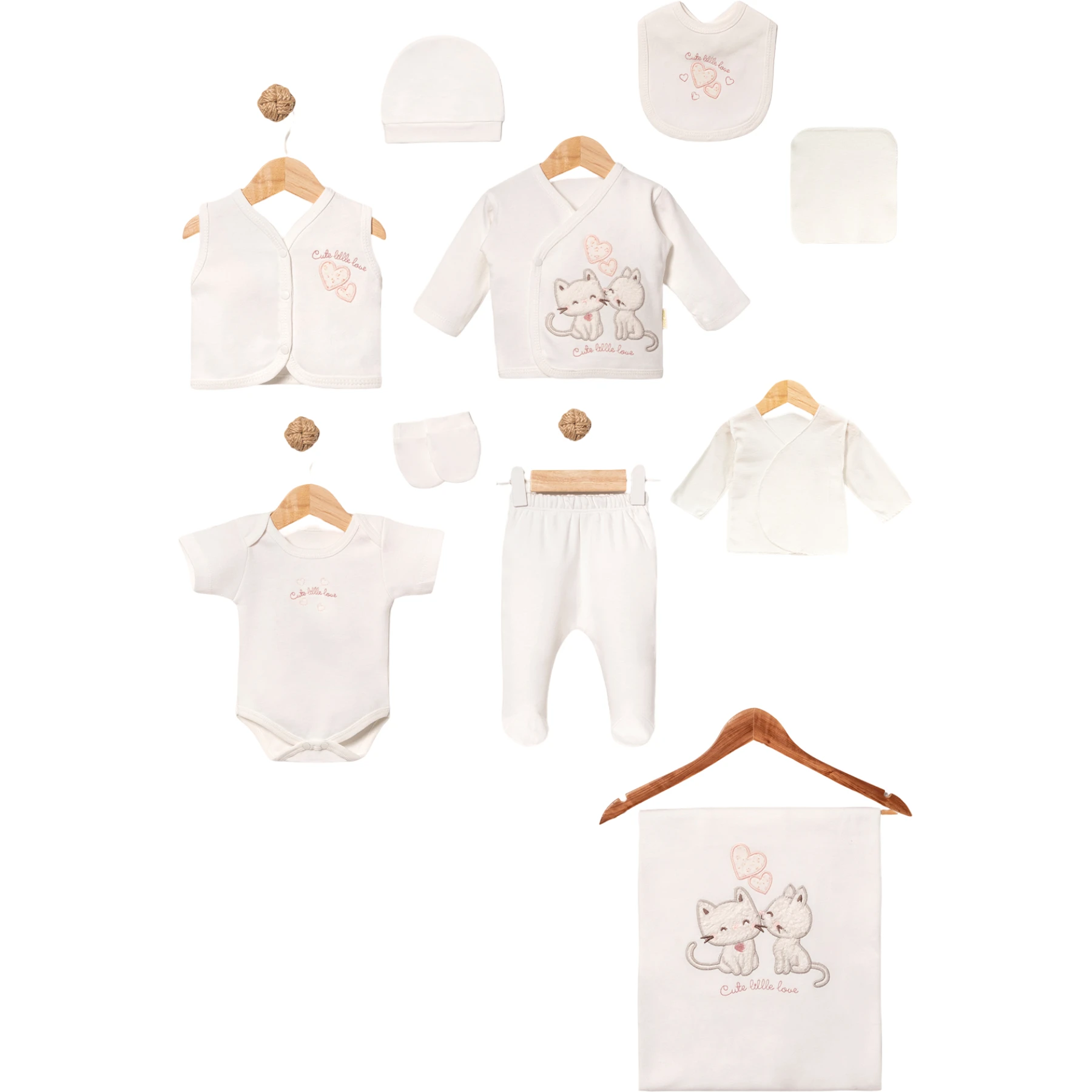 KALPLİ KEDİ 10 LU SET 1 Ay,2 Ay,3 Ay Kız