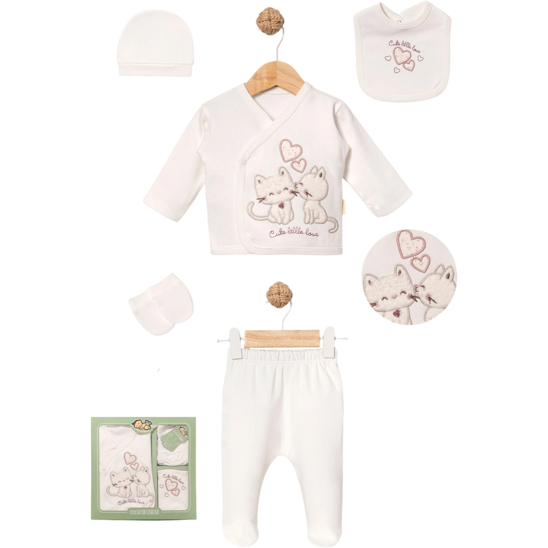 KALPLİ KEDİ 5 Lİ SET 1 Ay,2 Ay,3 Ay Kız