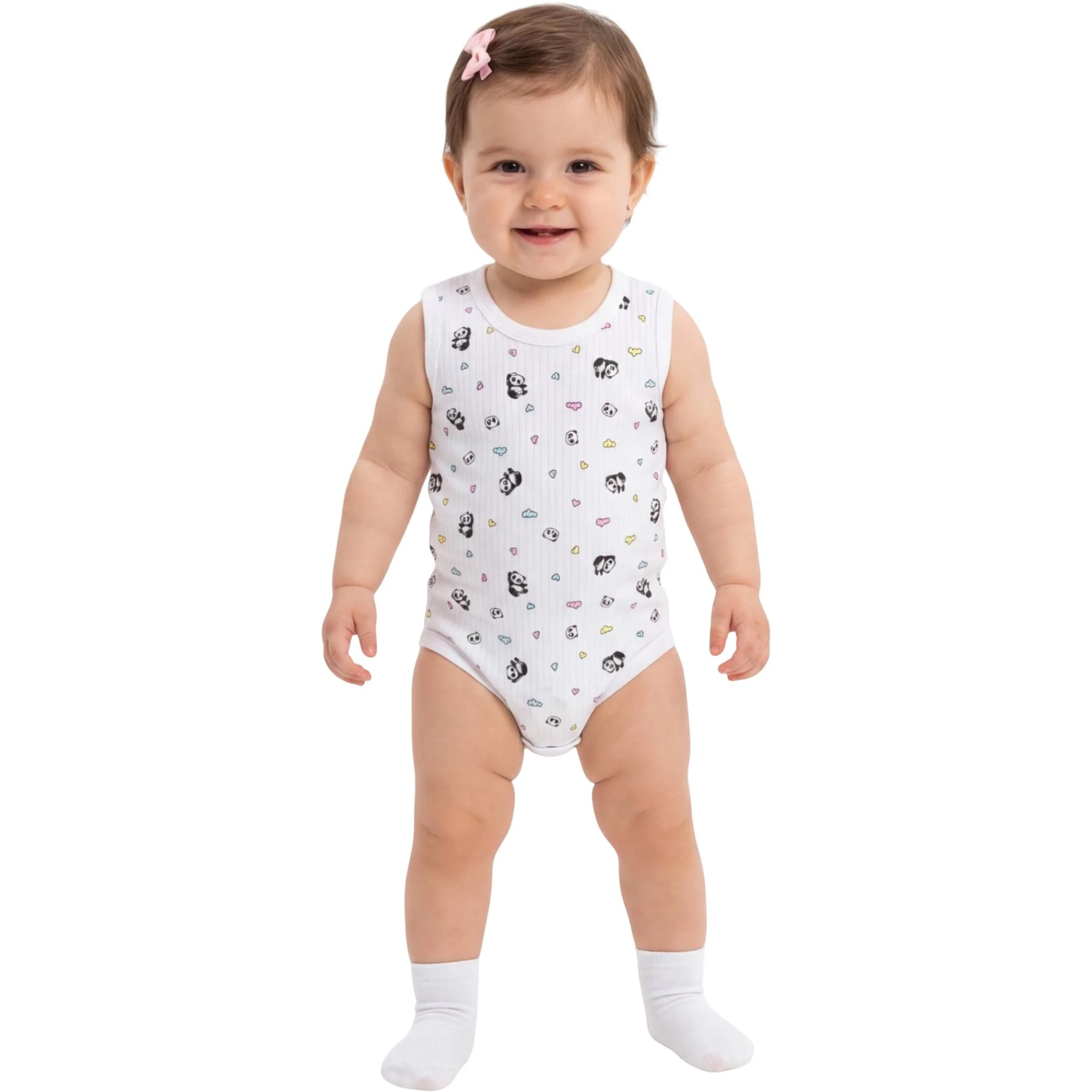 KALPLİ PANDA RAPORLU ASKILI BADİ 1 Ay,3 Ay,6 Ay,9 Ay Kız