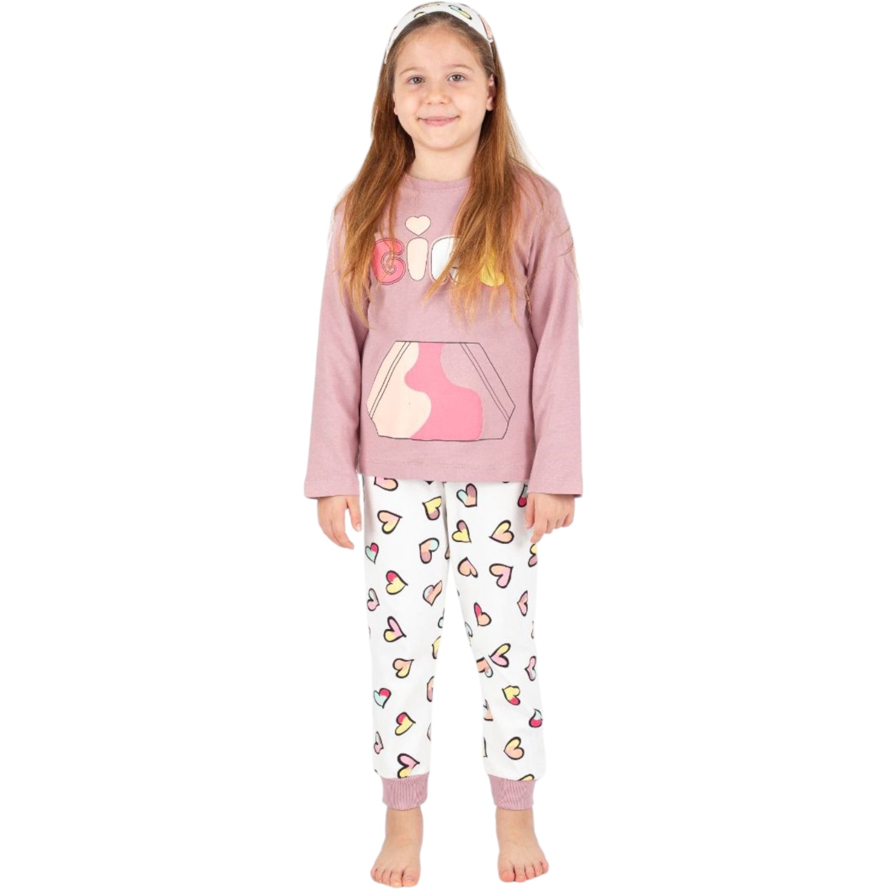 KALPLİ PIJAMA TAKIM  7Y,8Y,9Y,10Y Kız