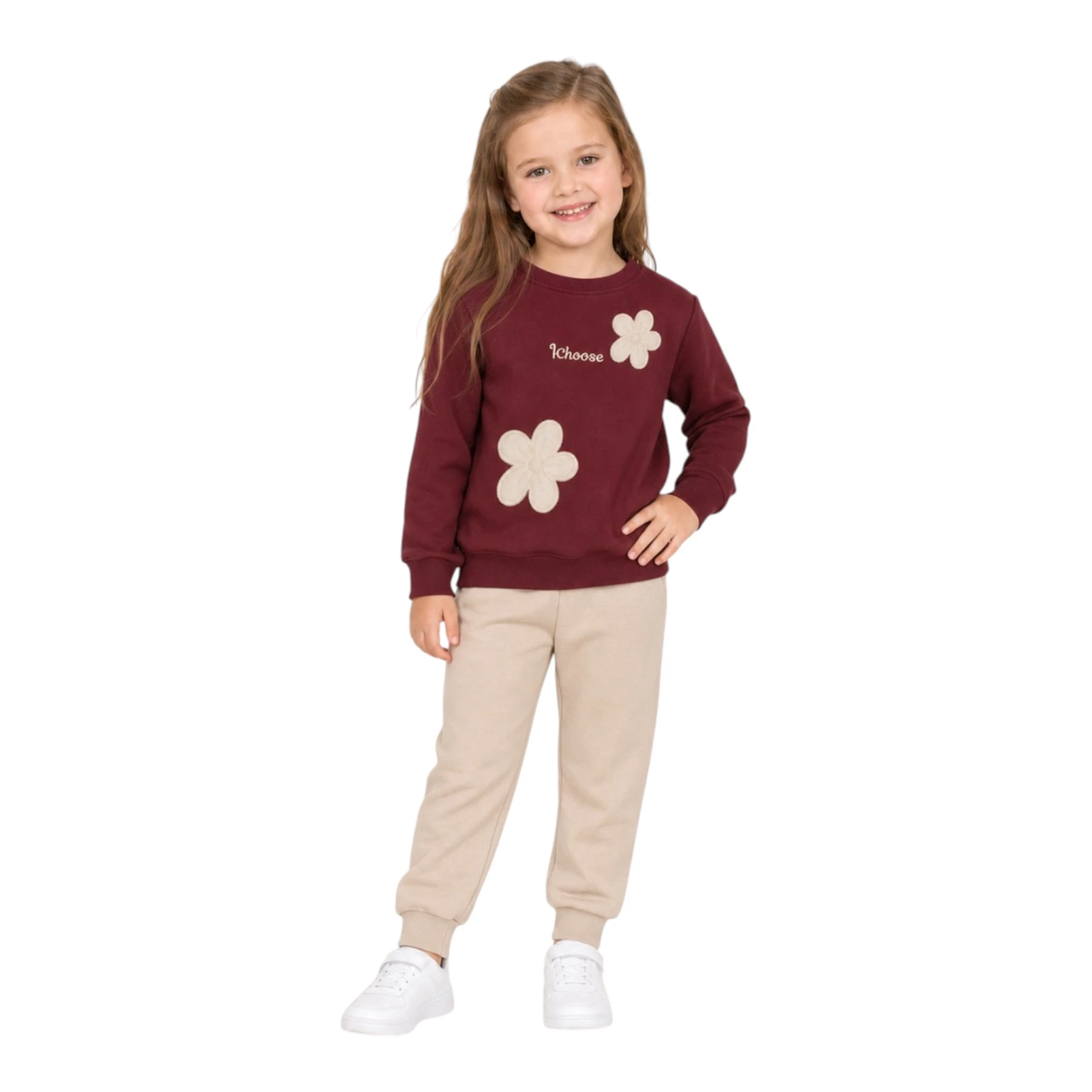 KIZ 3 İPLİK 2 Lİ TAKIM ÇİÇEK 3Y,4Y,5Y,6Y,7Y Kız