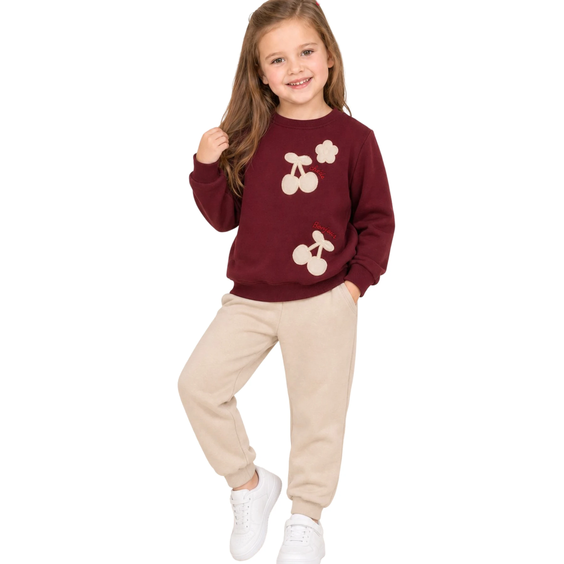 KIZ 3 İPLİK 2 Lİ TAKIM KİRAZ 3Y,4Y,5Y,6Y,7Y Kız