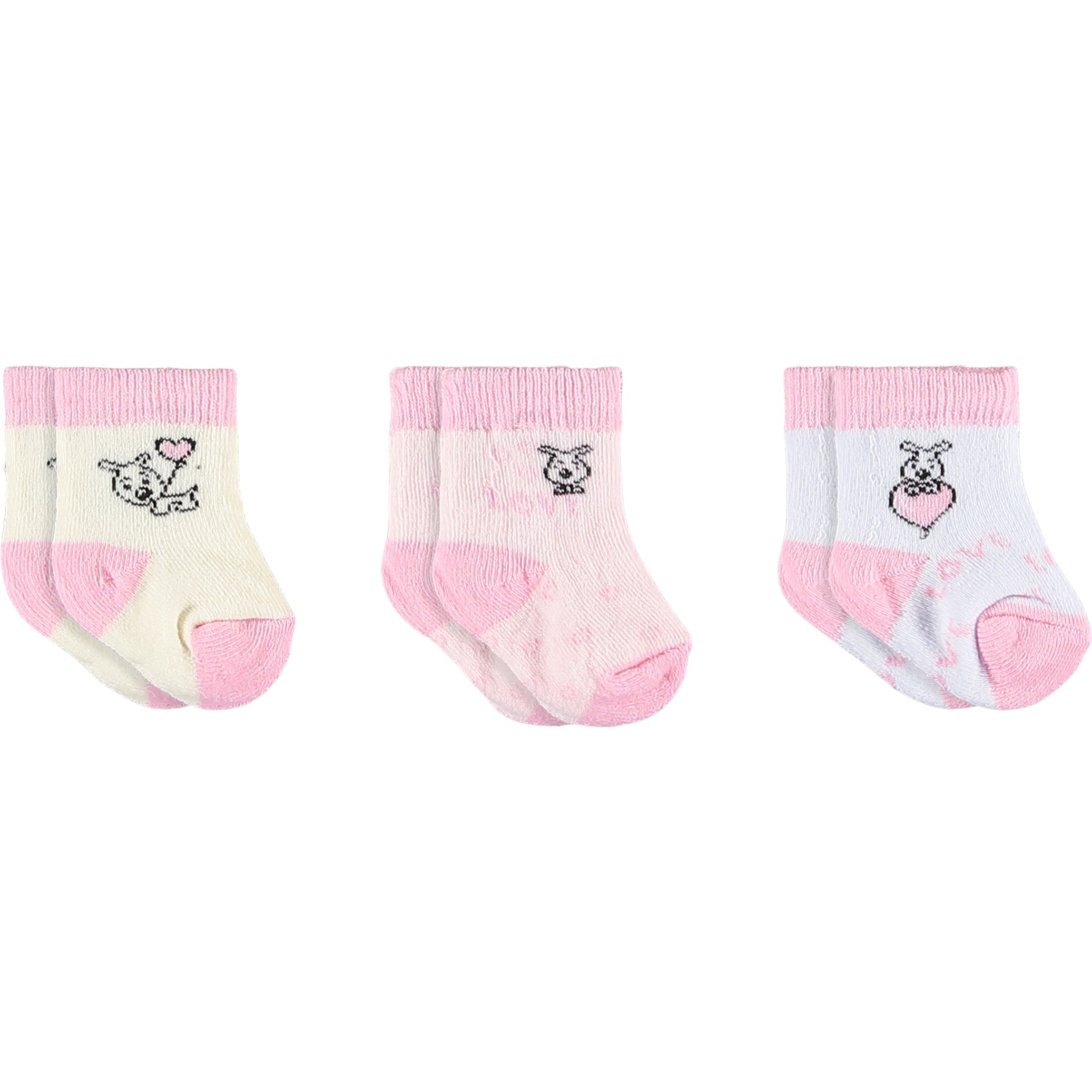 KIZ BEBE HAVLU ÜÇLÜ SET  1 Ay,6 Ay Kız