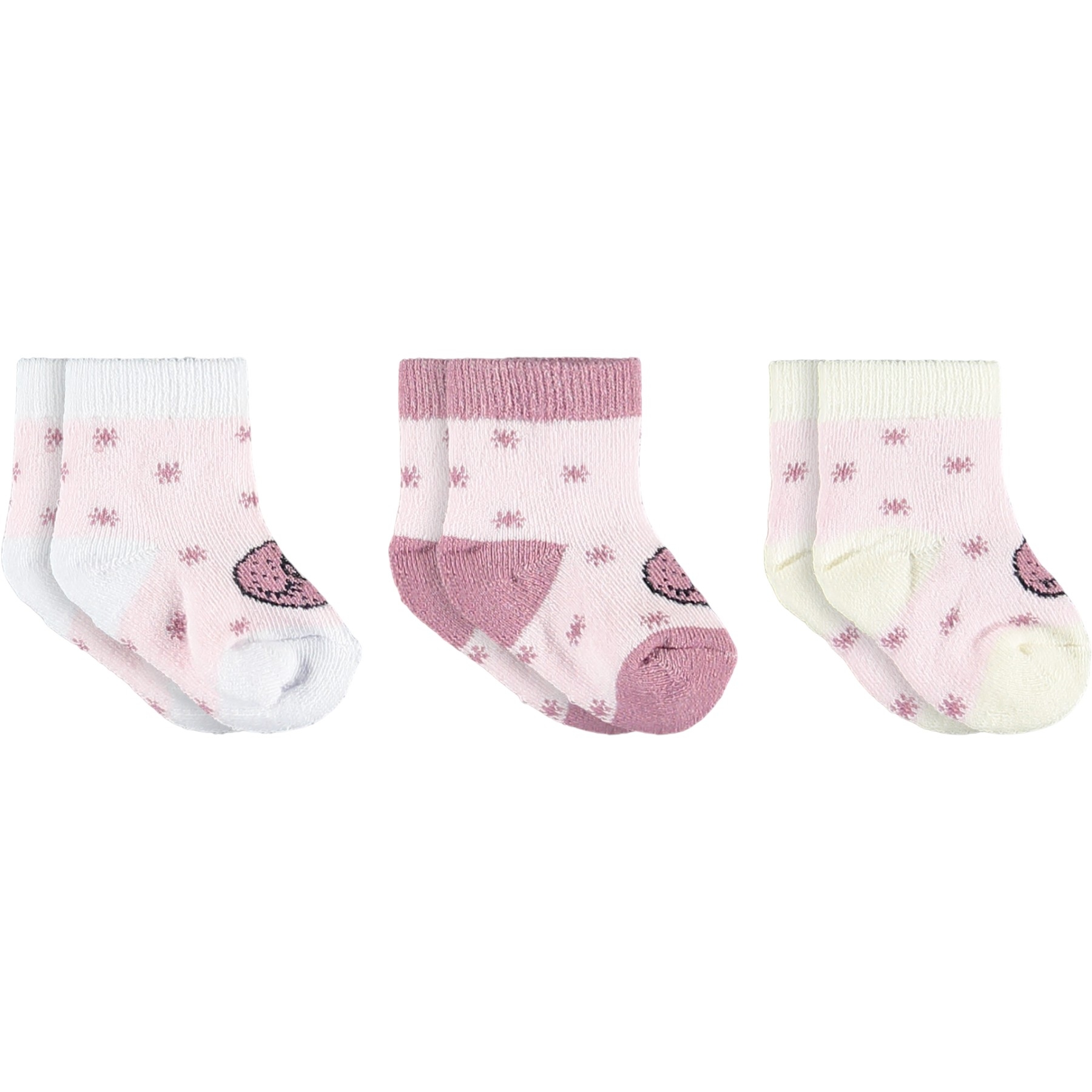 KIZ BEBE HAVLU ÜÇLÜ SET  1 Ay,6 Ay Kız