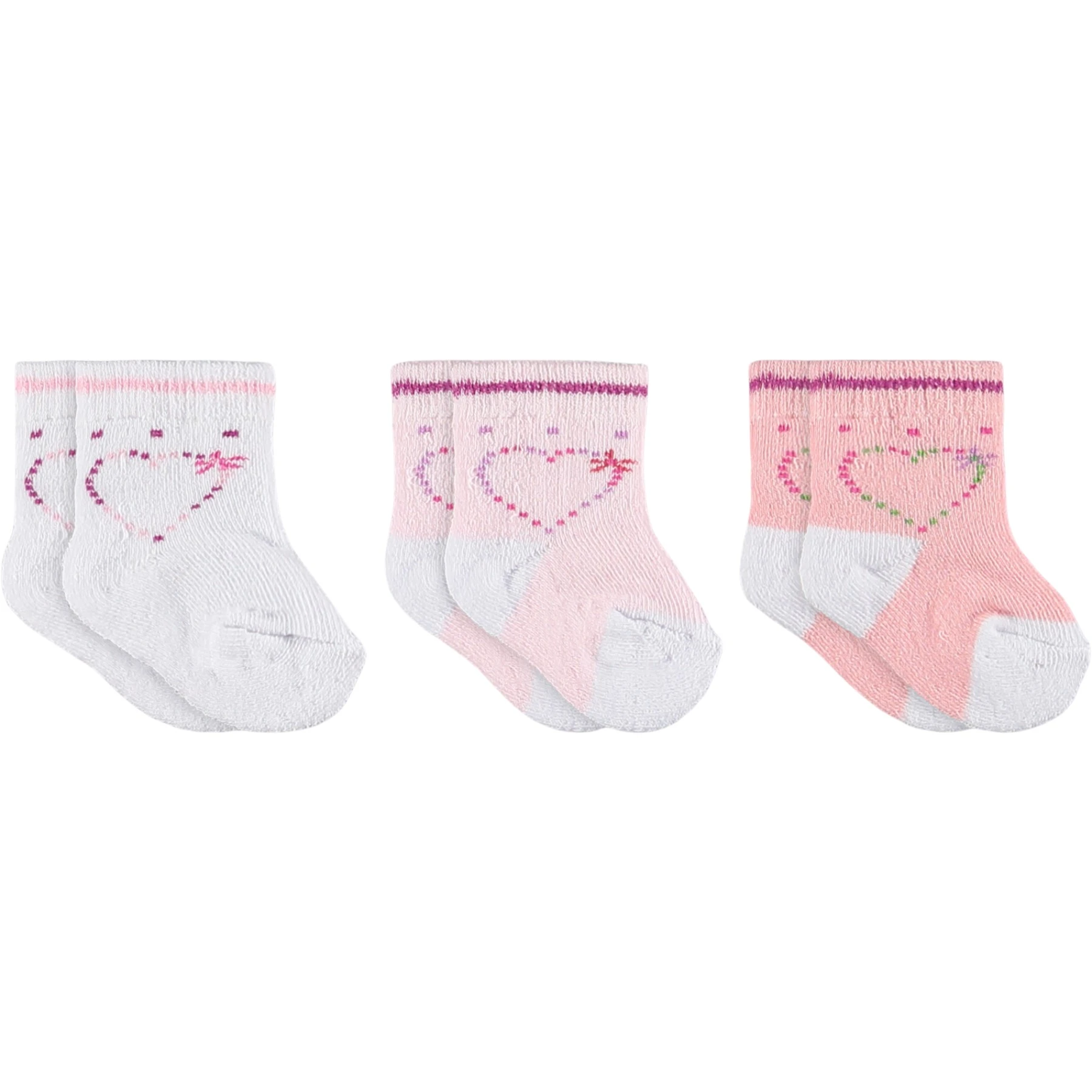 KIZ BEBE HAVLU ÜÇLÜ SET  1 Ay,6 Ay Kız