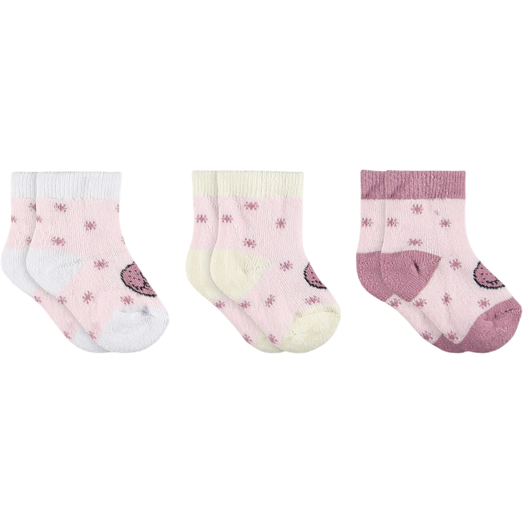KIZ BEBE HAVLU ÜÇLÜ SET  1 Ay,6 Ay Kız