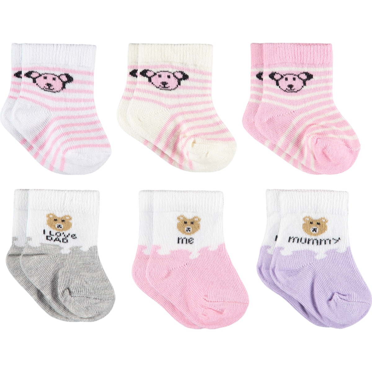 KIZ BEBE ÜÇLÜ SET 1 Ay,6 Ay,9 Ay Kız