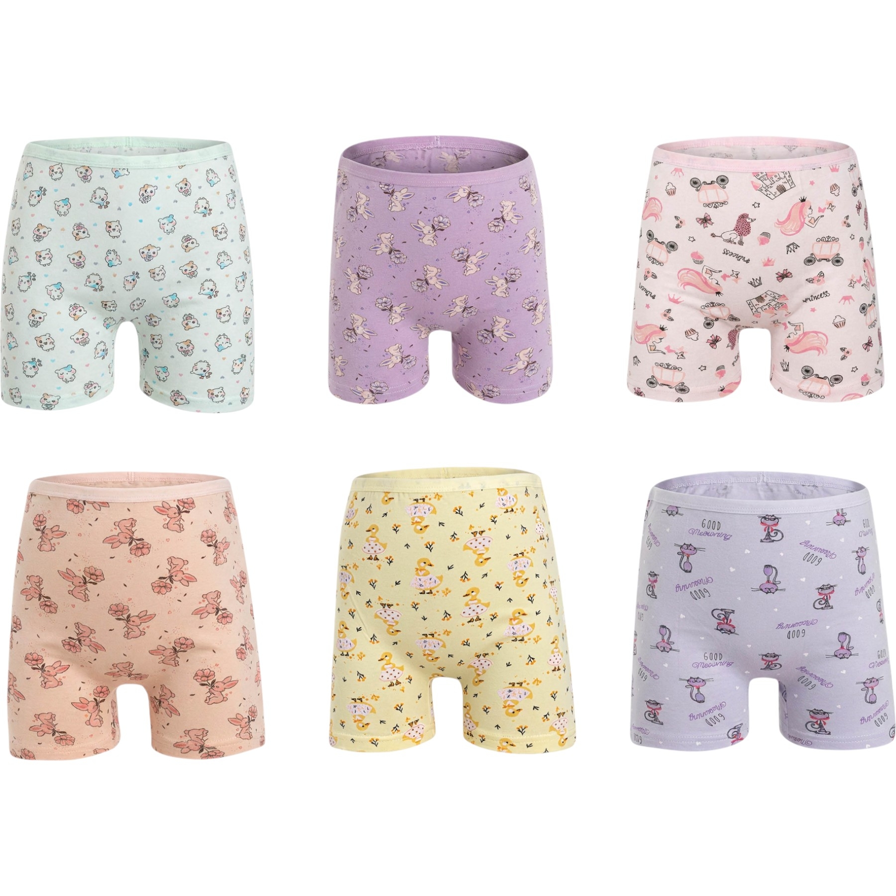 KIZ ÇOCUK DESENLİ BOXER 6Y,7Y Kız