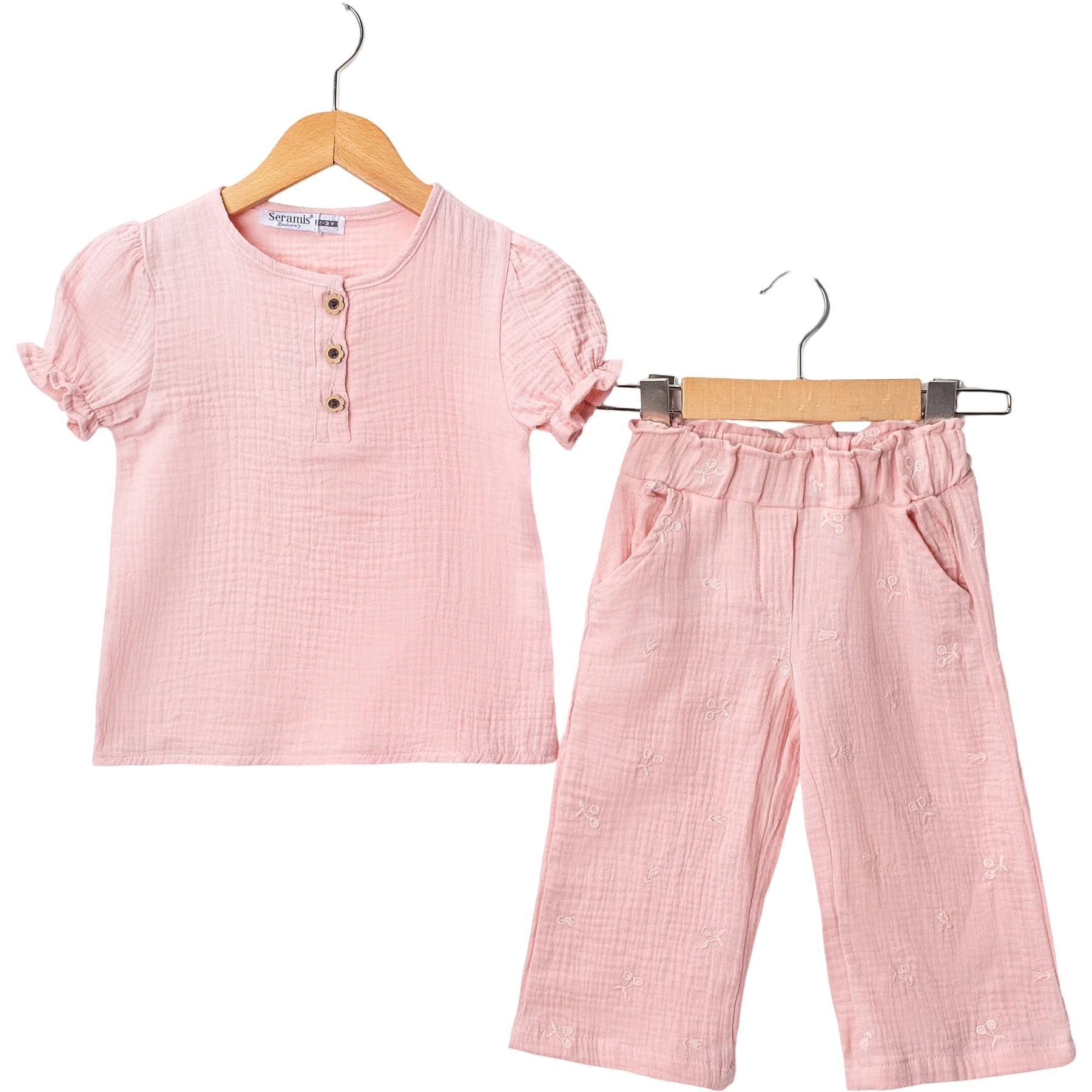 KIZ ÇOCUK MÜSLİN TAKIM 2Y,3Y,4Y,5Y Kız