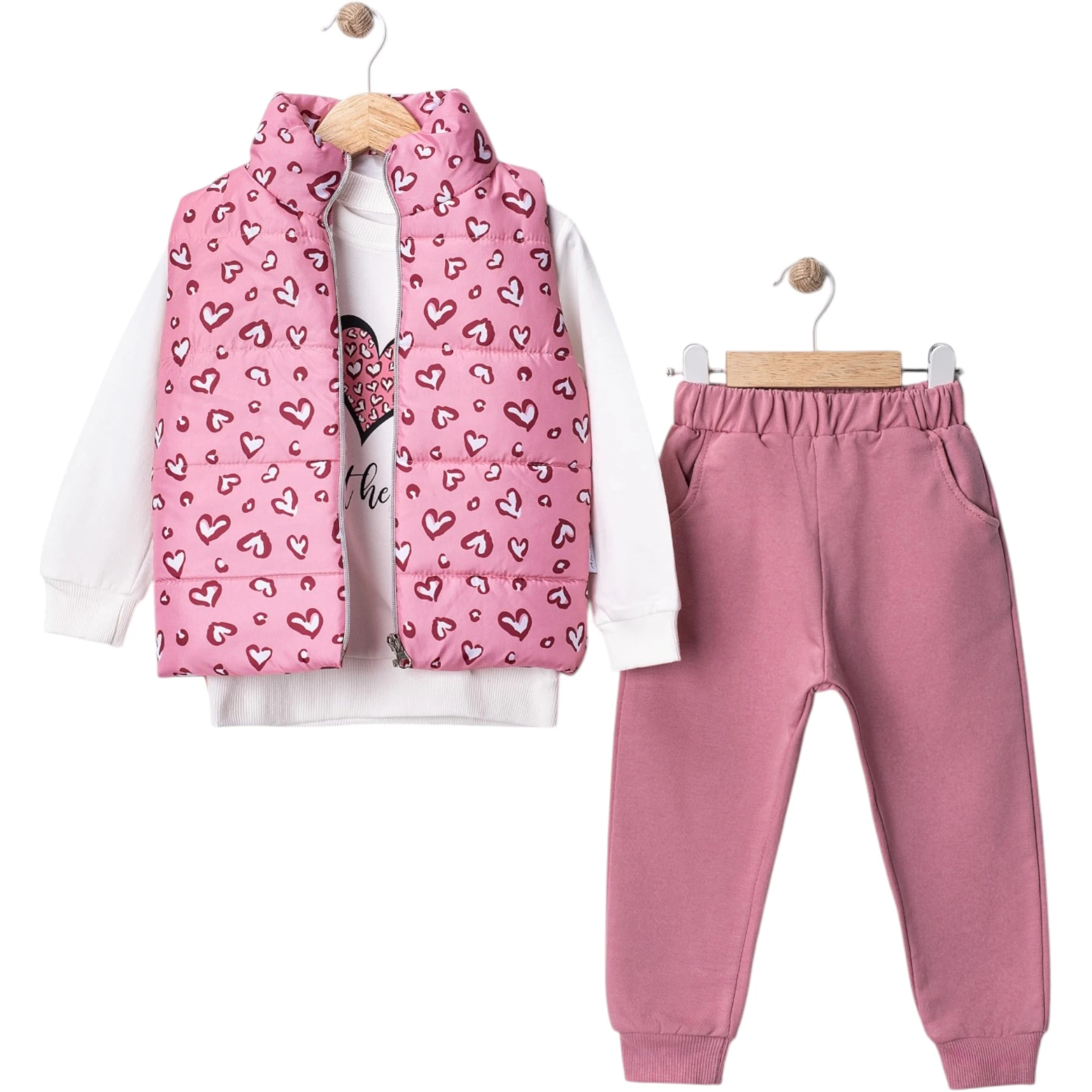 KIZ ÇOCUK ÜÇLÜ TAKIM  2Y,3Y,4Y,5Y Kız
