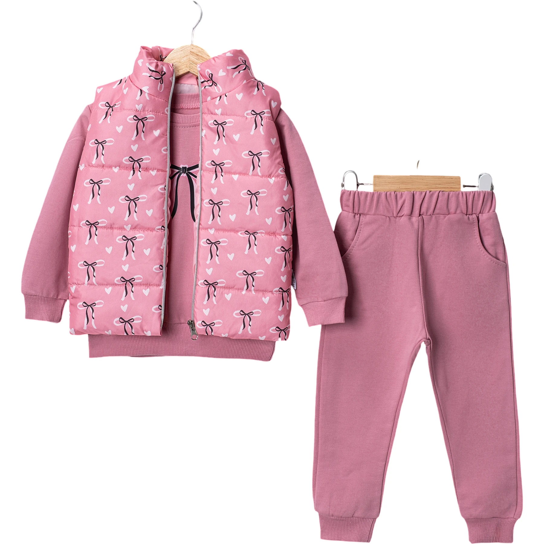 KİZ ÇOCUK ÜÇLÜ TAKIM  9 Ay,12 Ay,18 Ay,2Y Kız