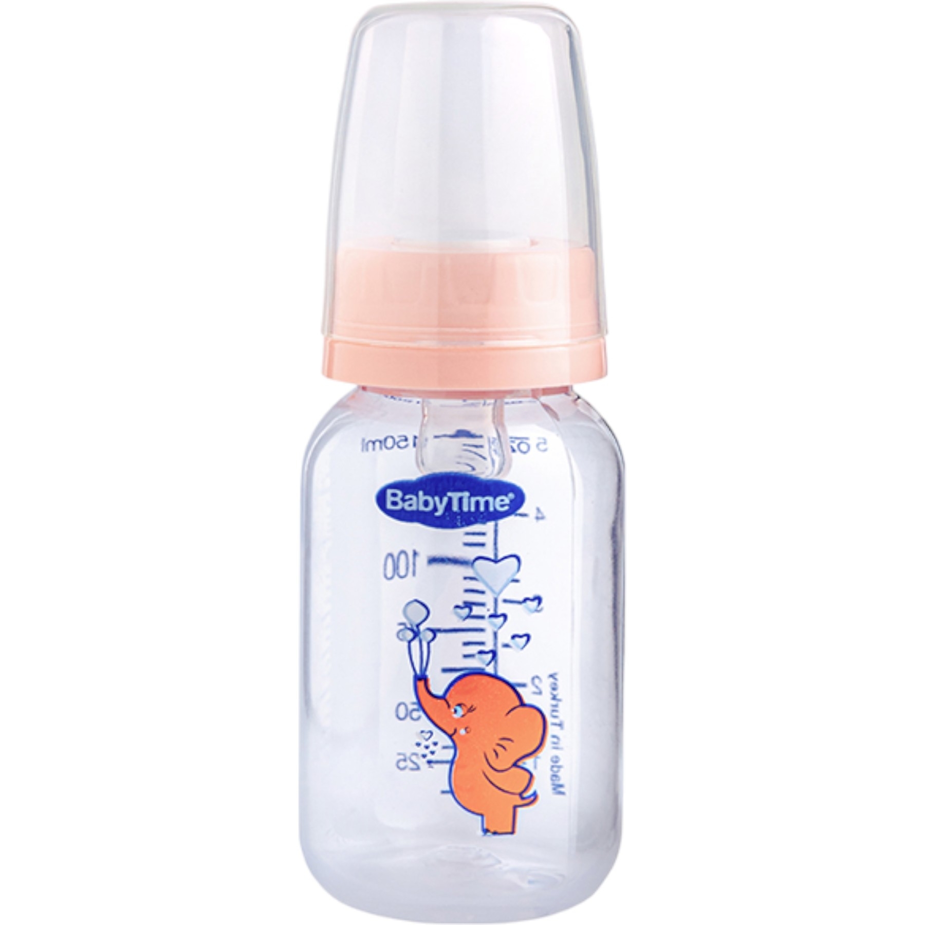 KLASİK PP BİBERON (SİLİKON KİRAZ UÇLU) 150ML PEMBE 1 Ay,2 Ay,3 Ay,6 Ay Kız