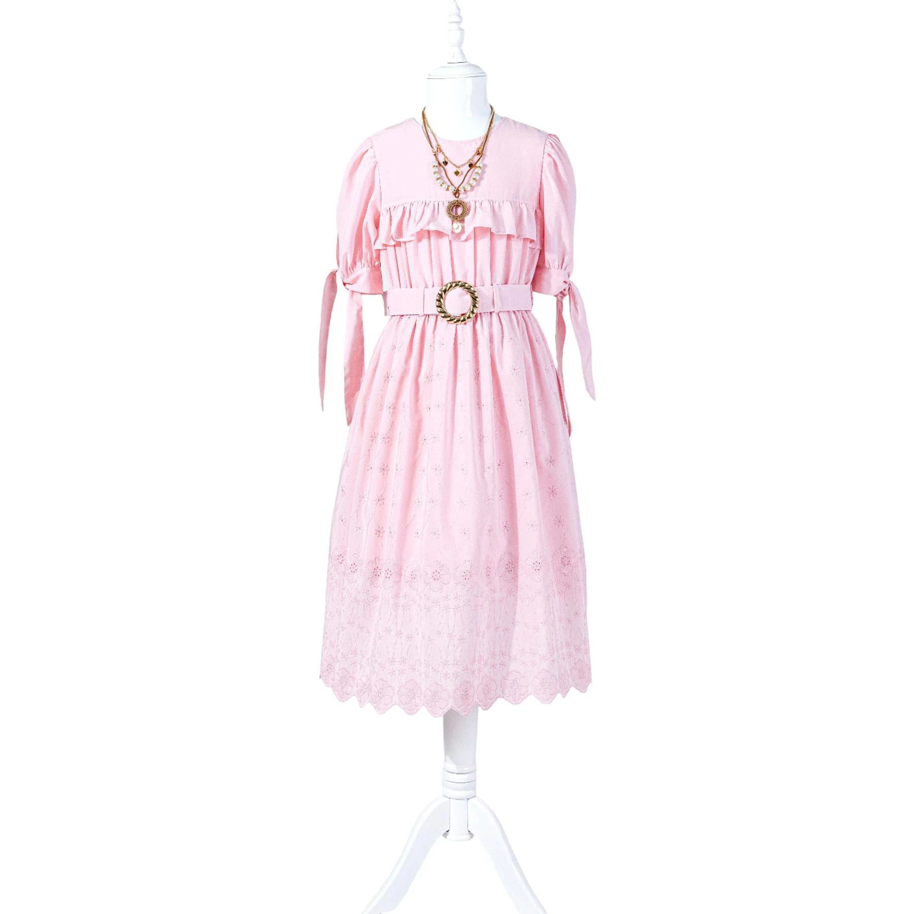 KOLU BAĞLAMALI ELBİSE 9Y,10Y,11Y,12Y Kız