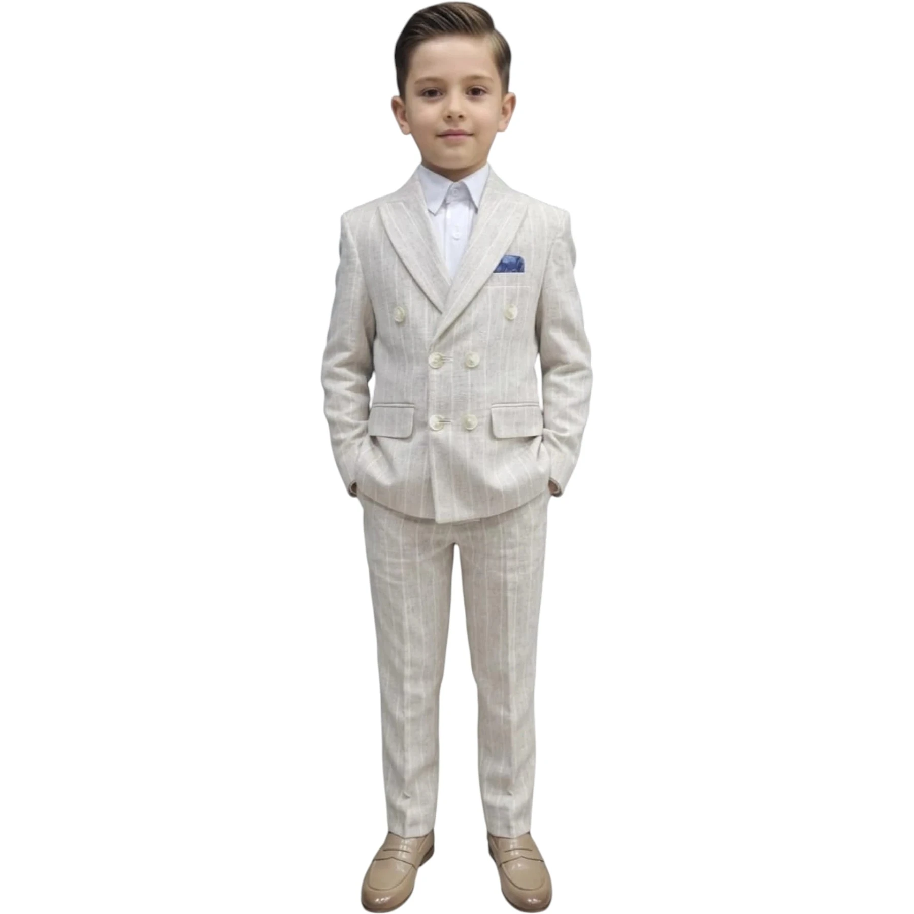 KRUVAZE KETEN ÇOCUK TAKIM ELBİSE 4Y,3Y,5Y,6Y Erkek