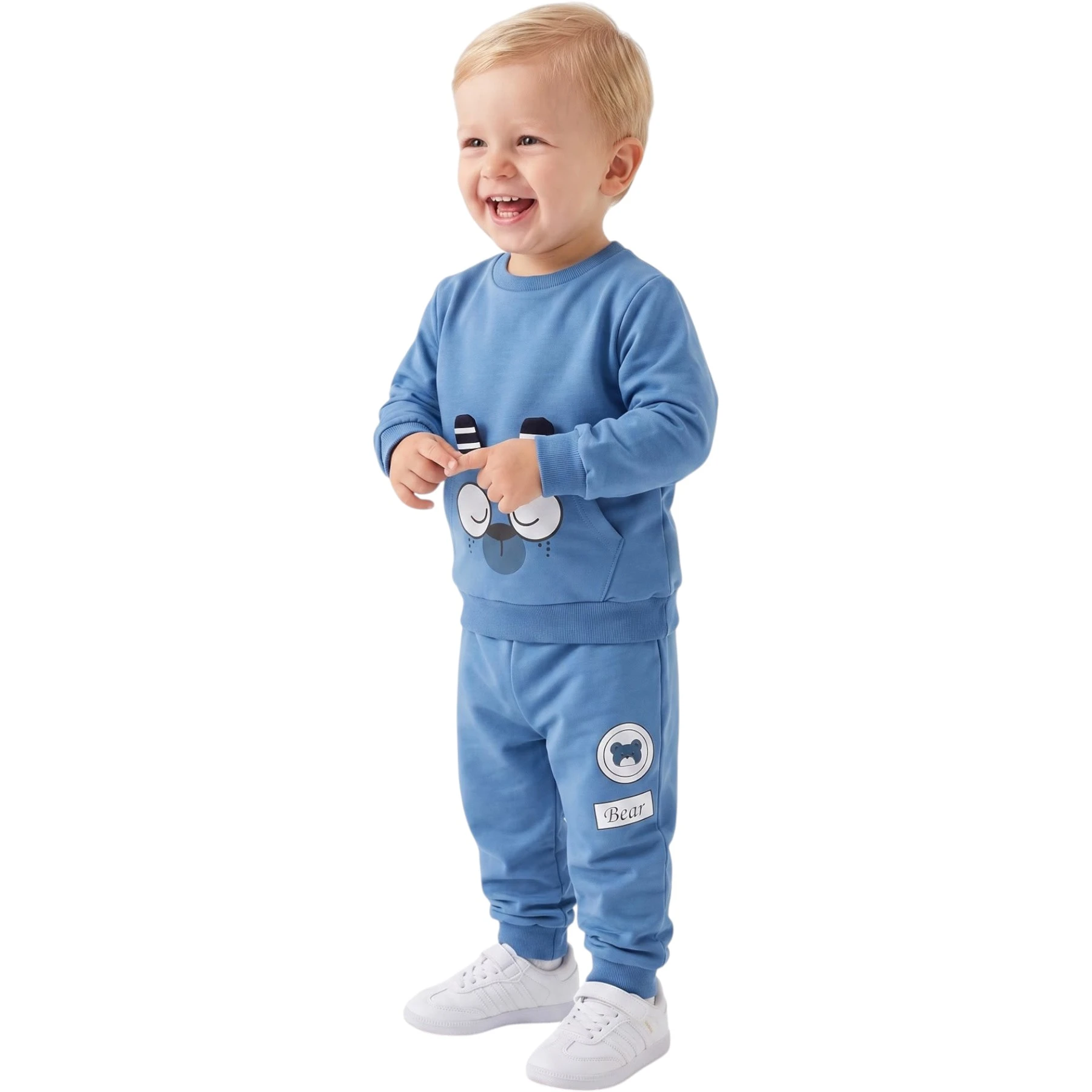 KULAKLI KANGURU CEPLİ MEVSİMLİK TAKIM 12 Ay,2Y,3Y,4Y Erkek